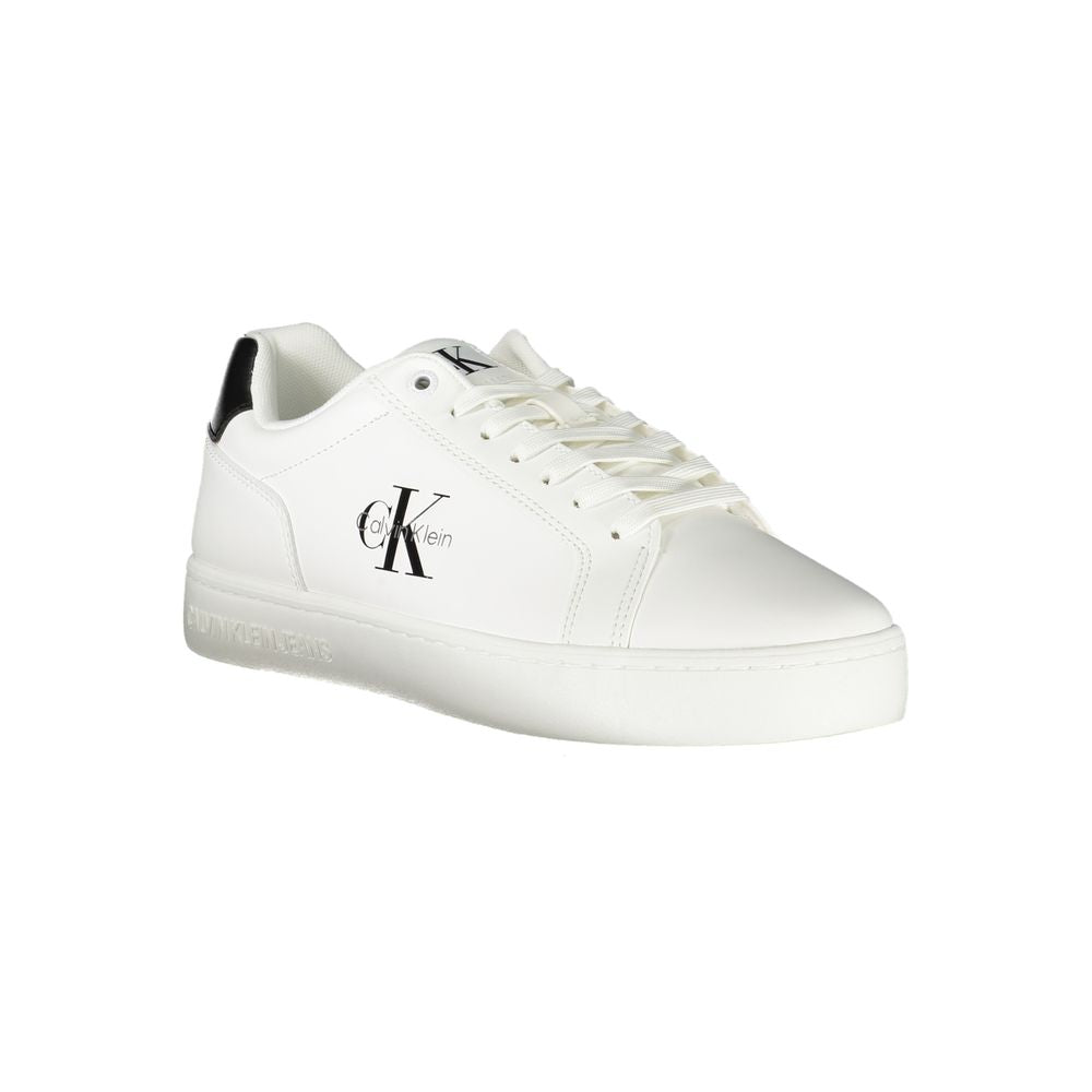 Calvin Klein Herren-Sneaker aus weißem Leder