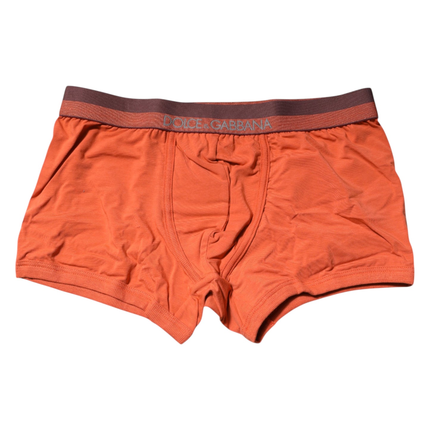 Dolce & Gabbana – Boxershorts aus Baumwolle in regulärer Passform, Orange