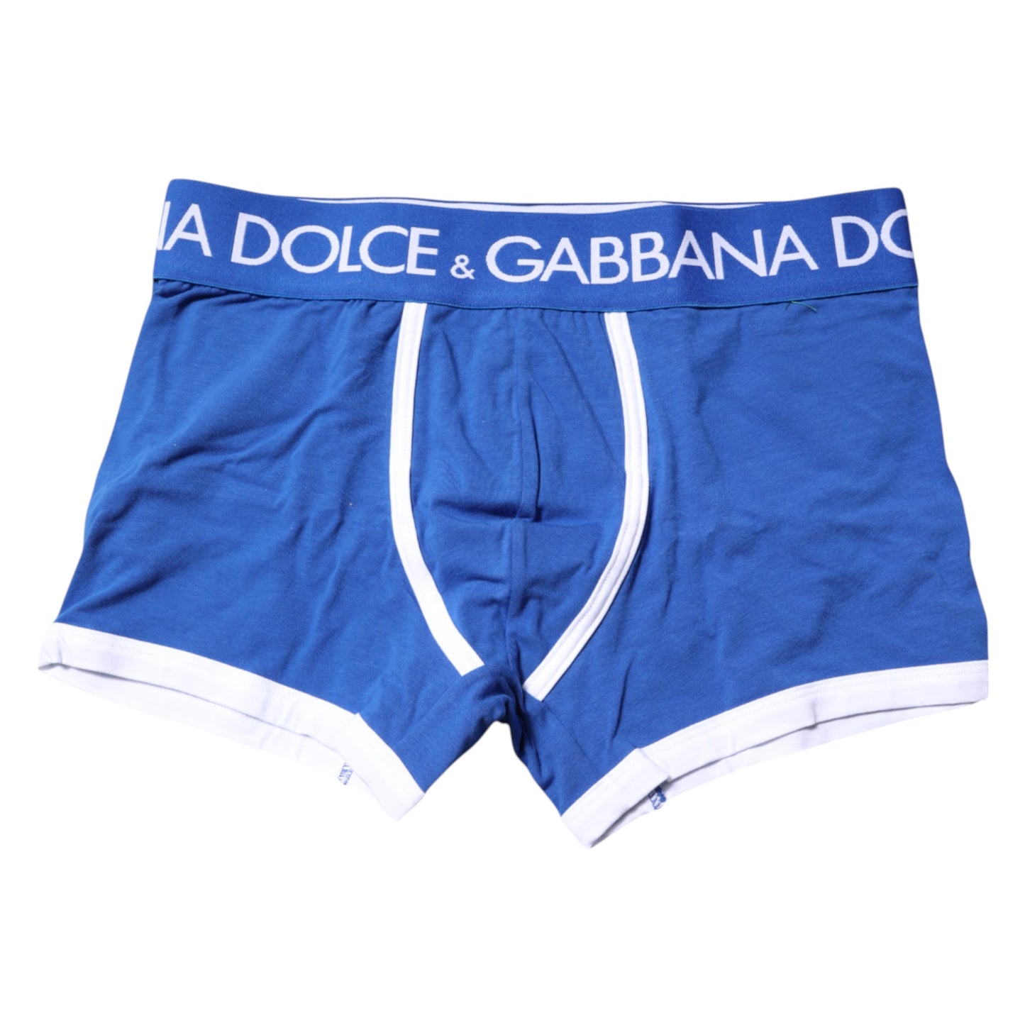 Dolce & Gabbana – Boxershorts mit Logo in normaler Taille, Blau
