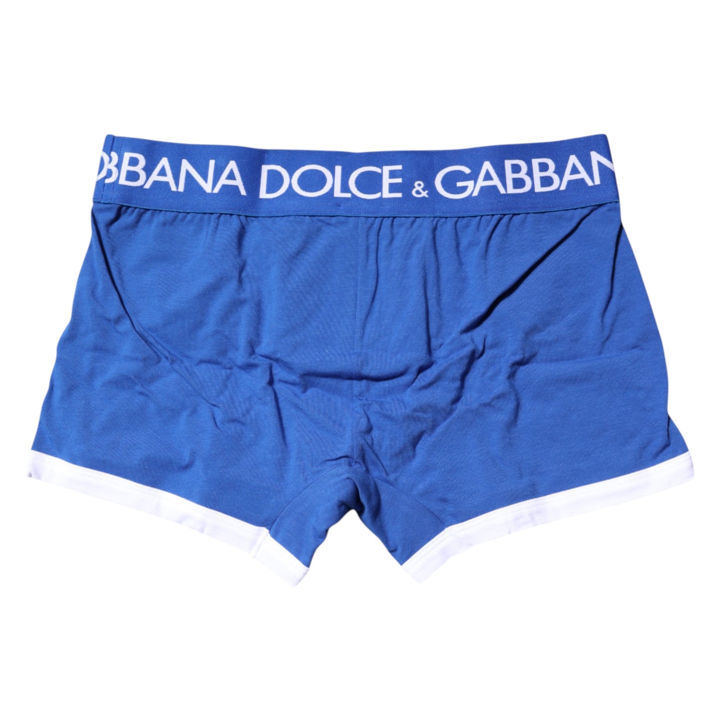 Dolce & Gabbana – Boxershorts mit Logo in normaler Taille, Blau