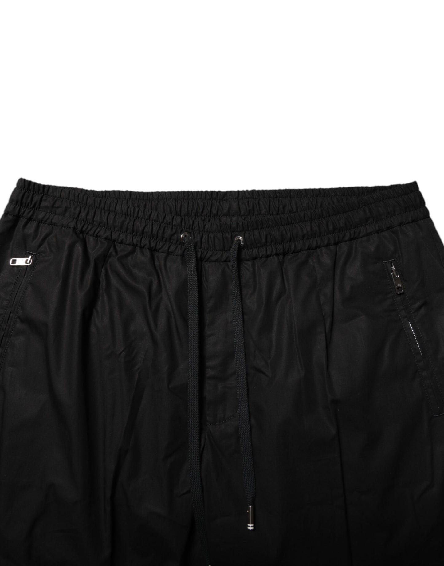Dolce & Gabbana Schwarze Jogginghose aus Baumwolle mit Logoband für Herren