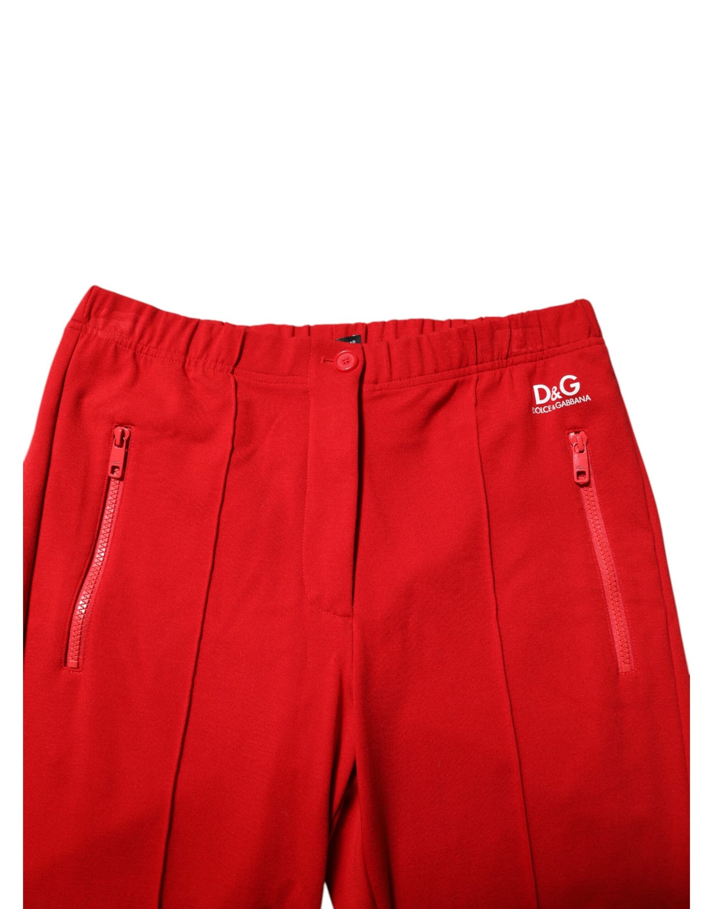 Dolce & Gabbana – Jogginghose mit Logo in Rot aus Viskose für Herren