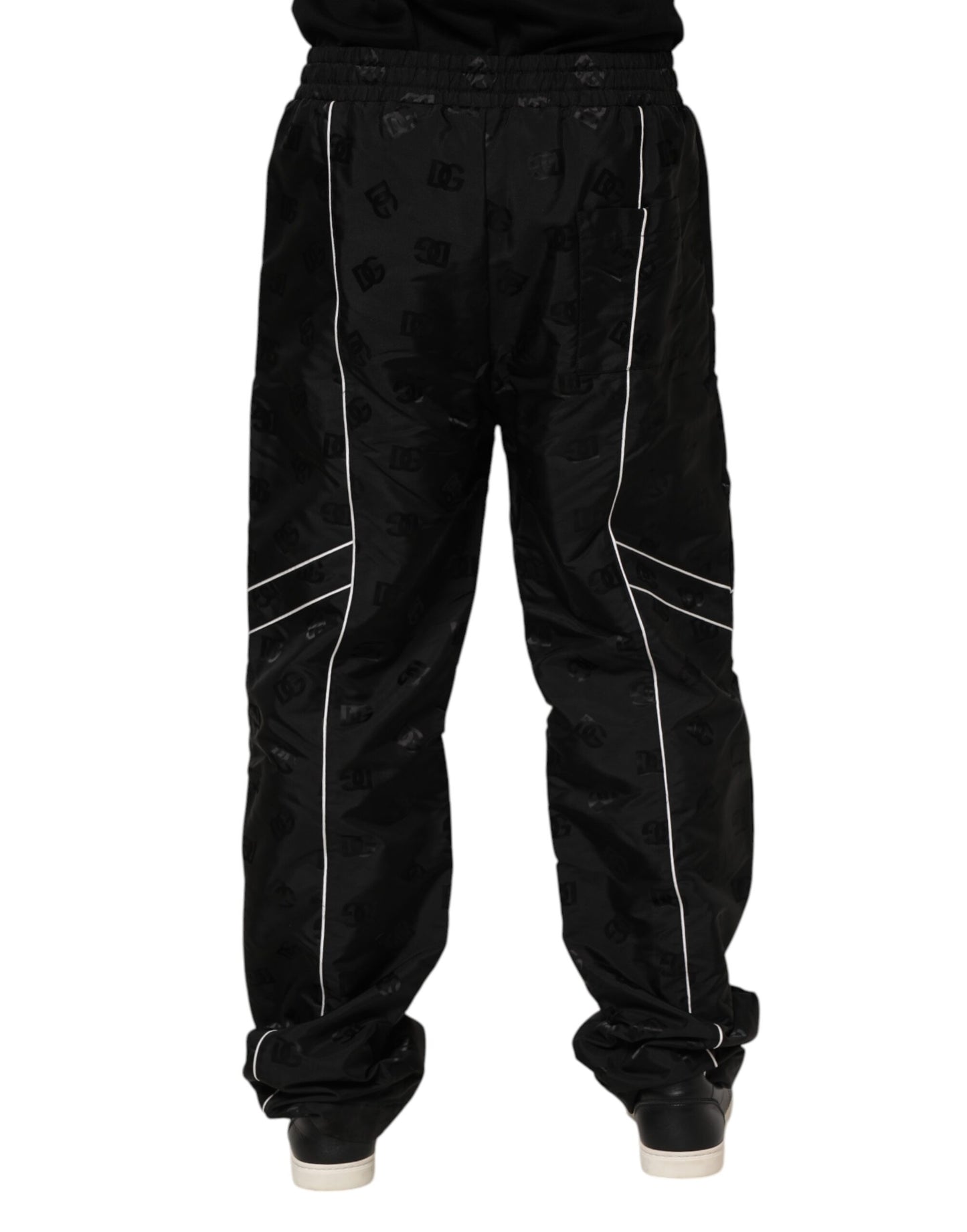 Dolce & Gabbana – Schwarze Jogginghose aus Baumwolle mit geradem Schnitt