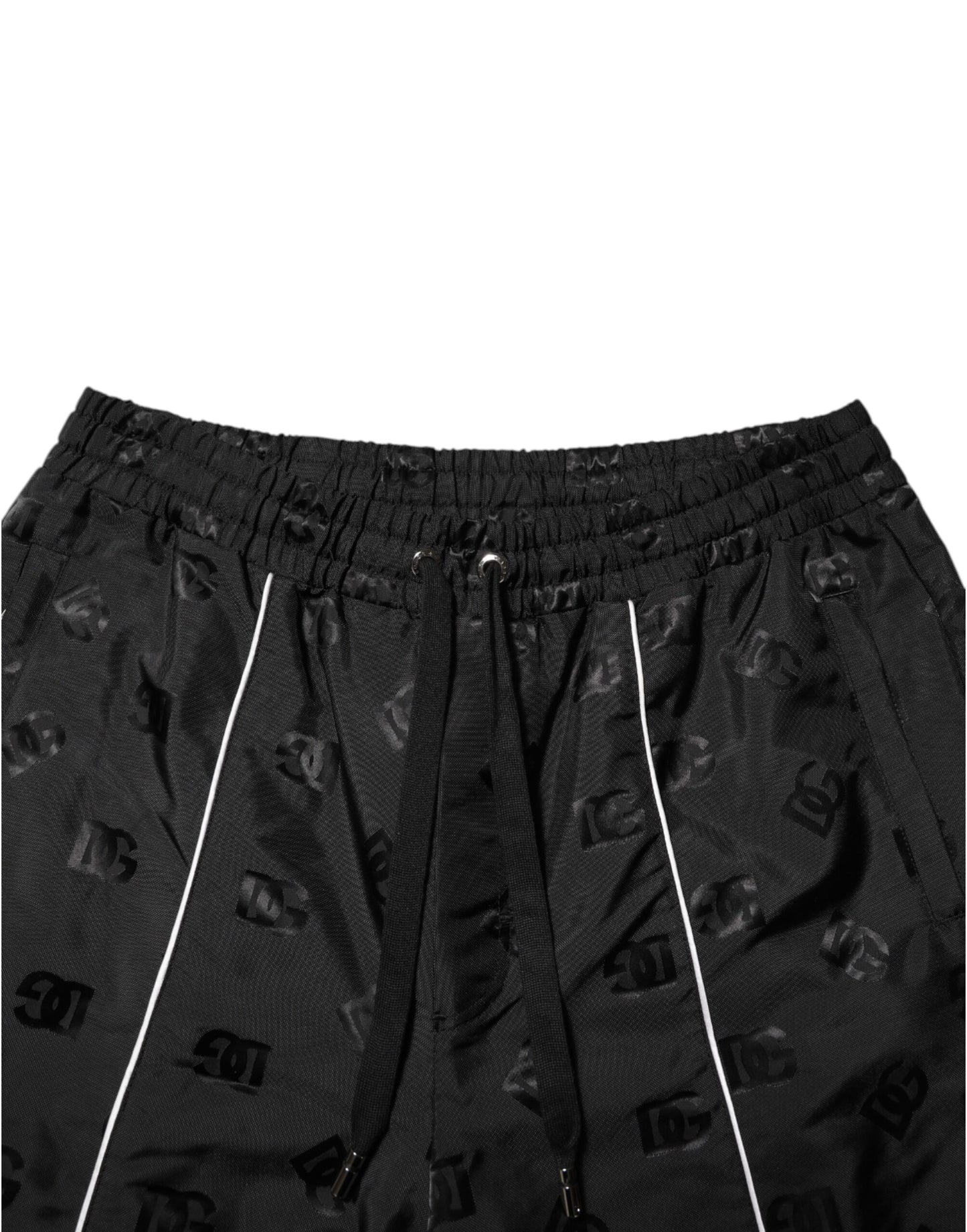 Dolce & Gabbana – Schwarze Jogginghose aus Baumwolle mit geradem Schnitt