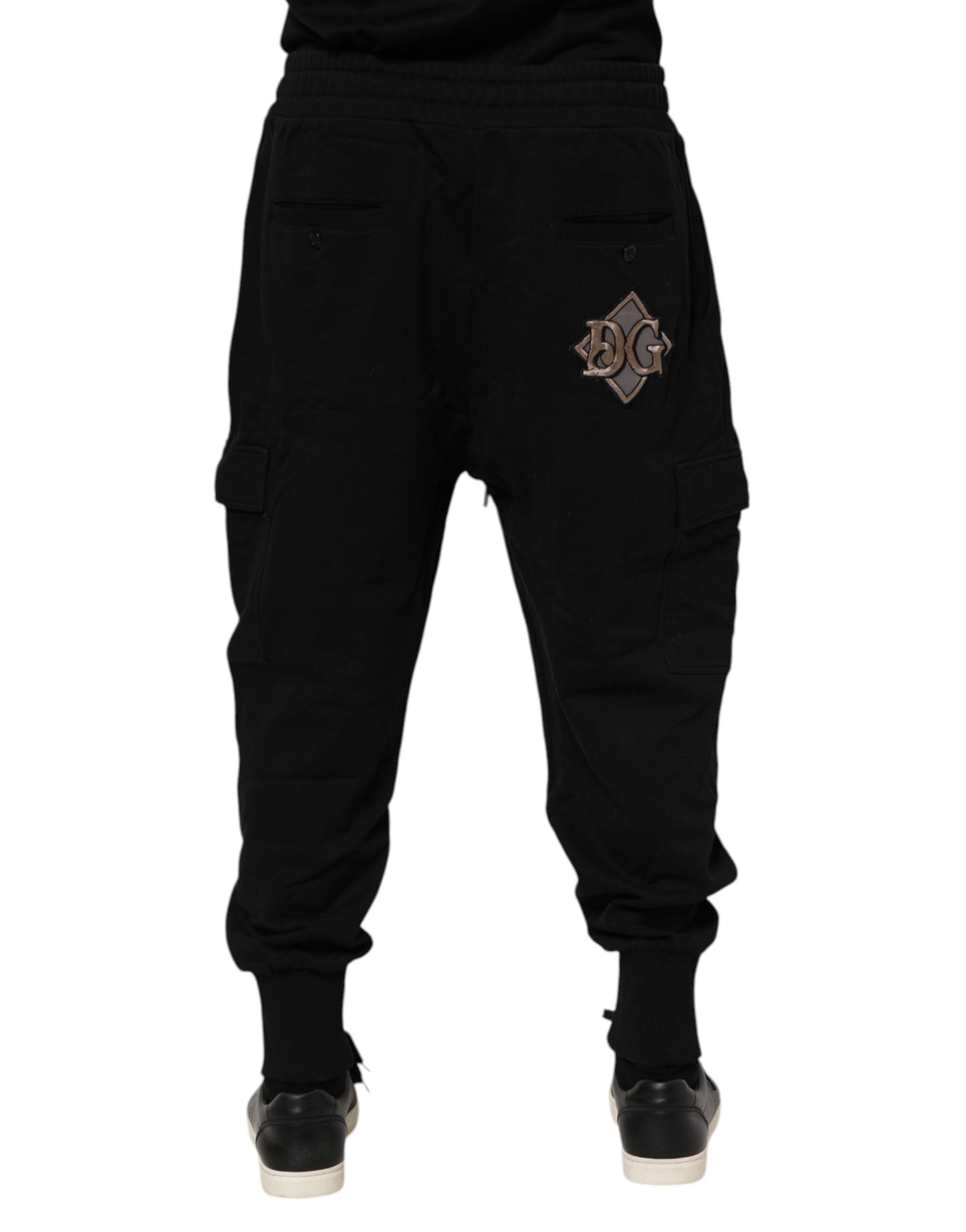 Dolce & Gabbana – Schwarze Jogginghose aus Baumwolle mit Logo