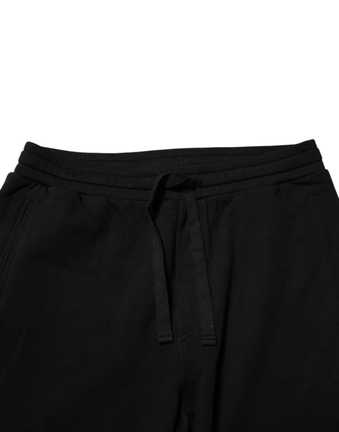 Dolce & Gabbana – Jogginghose mit Krone aus schwarzer Baumwolle