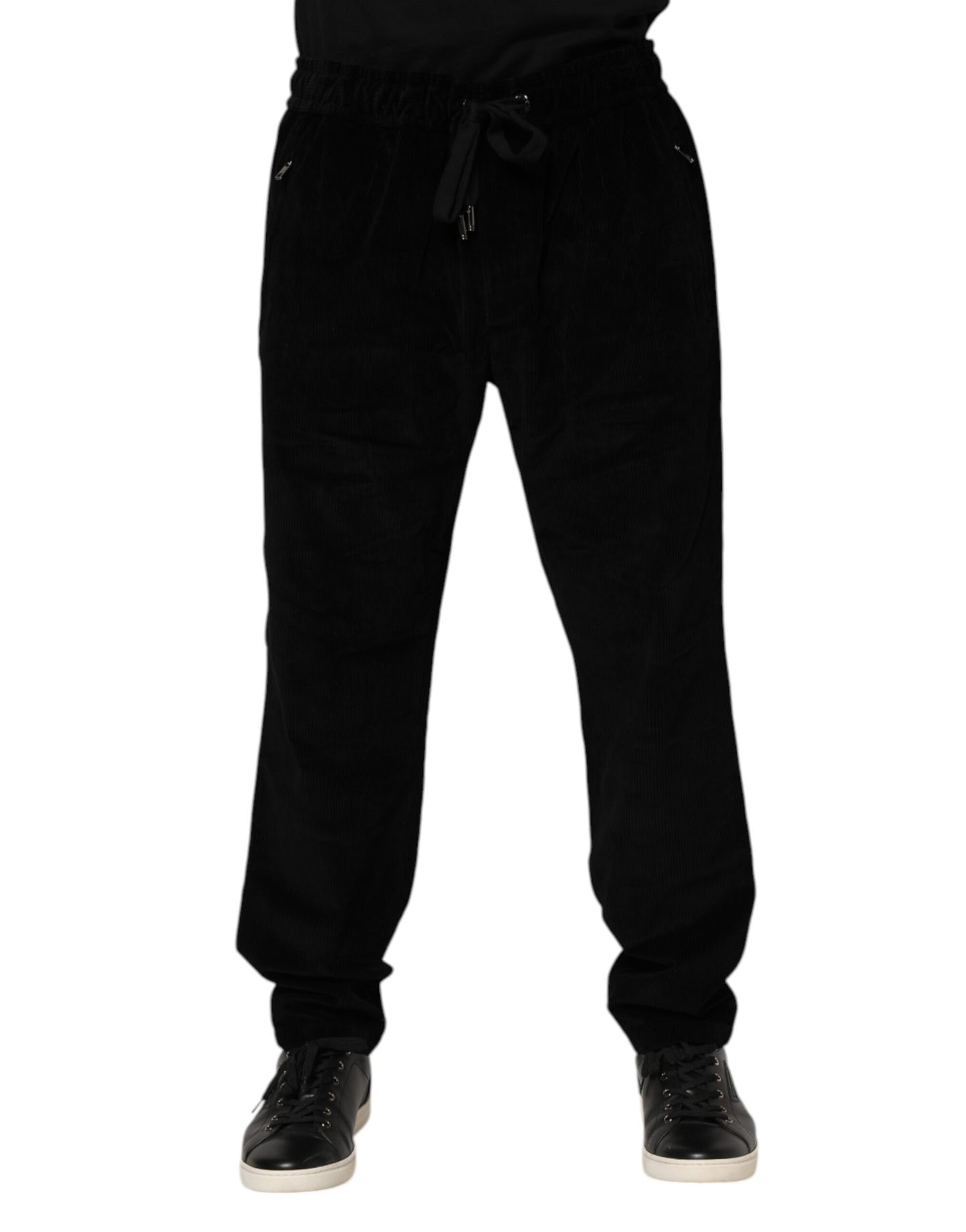 Dolce & Gabbana Schwarze Jogginghose aus Baumwolle für Herren