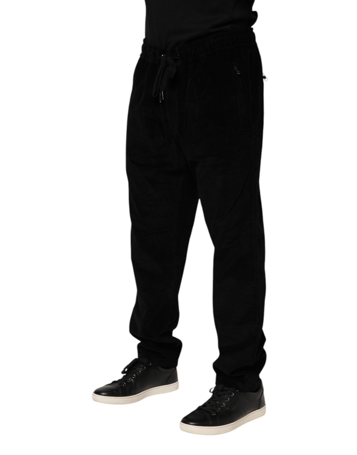 Dolce & Gabbana Schwarze Jogginghose aus Baumwolle für Herren