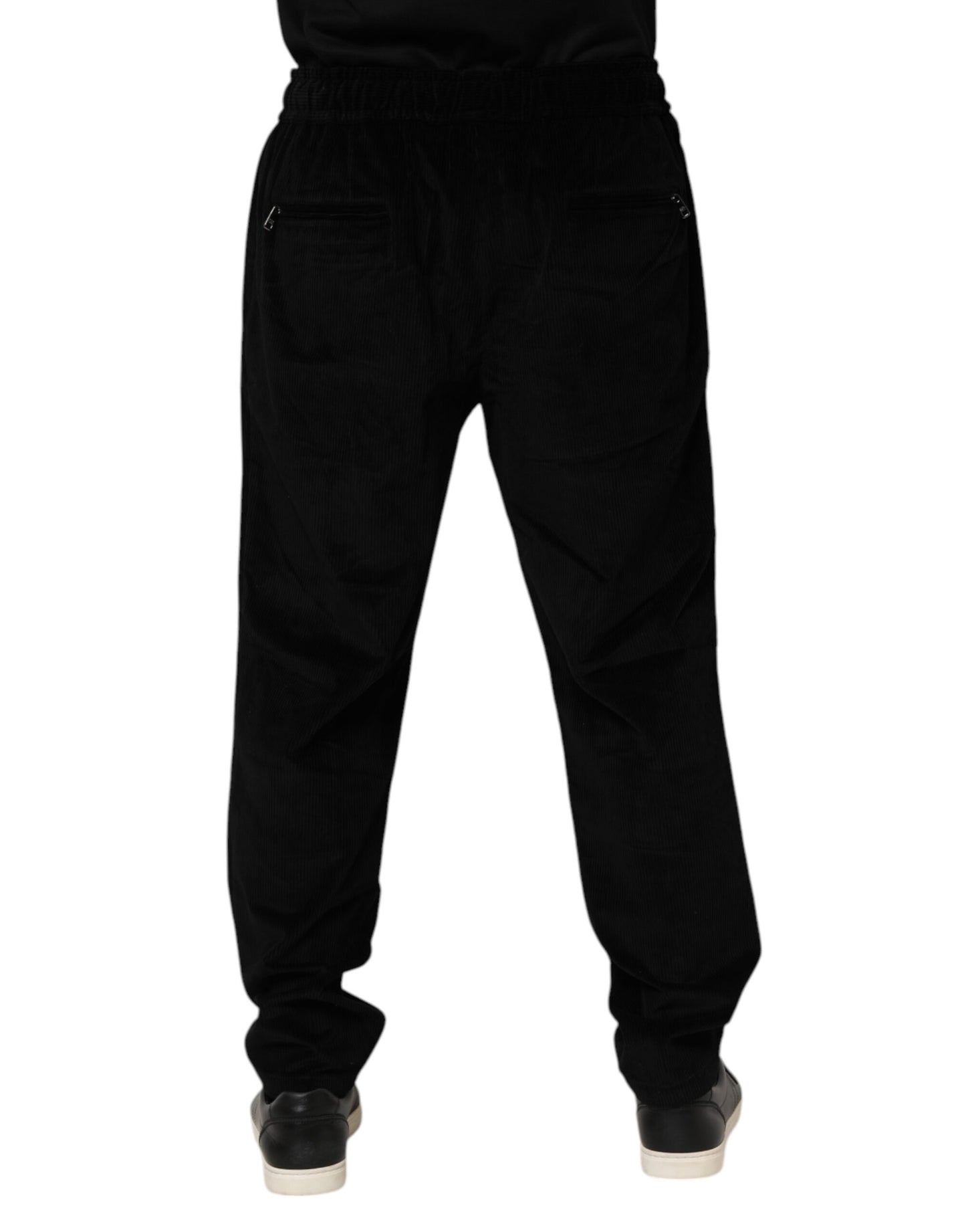 Dolce & Gabbana Schwarze Jogginghose aus Baumwolle für Herren