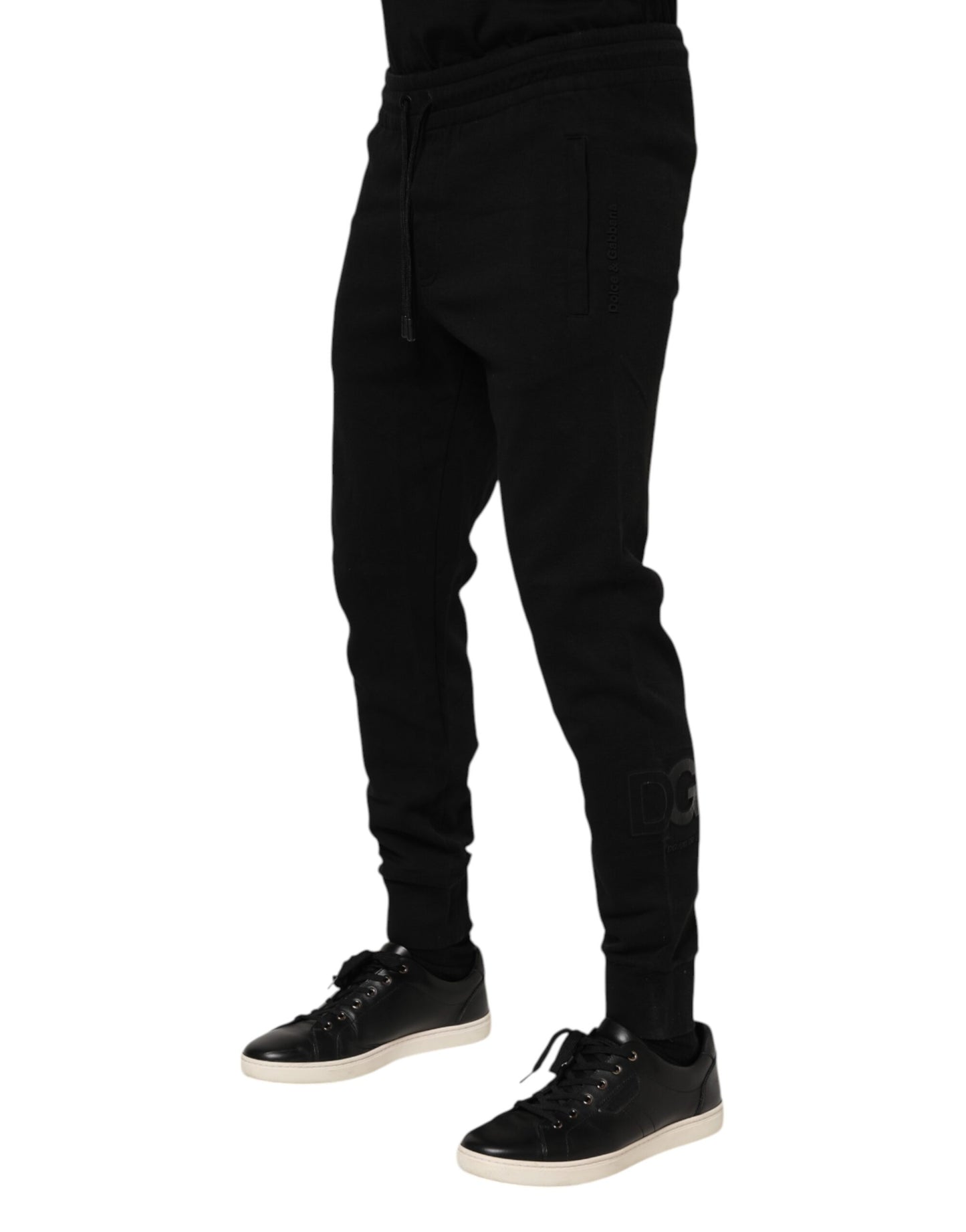 Dolce & Gabbana Schwarze Jogginghose aus Baumwolle für Herren