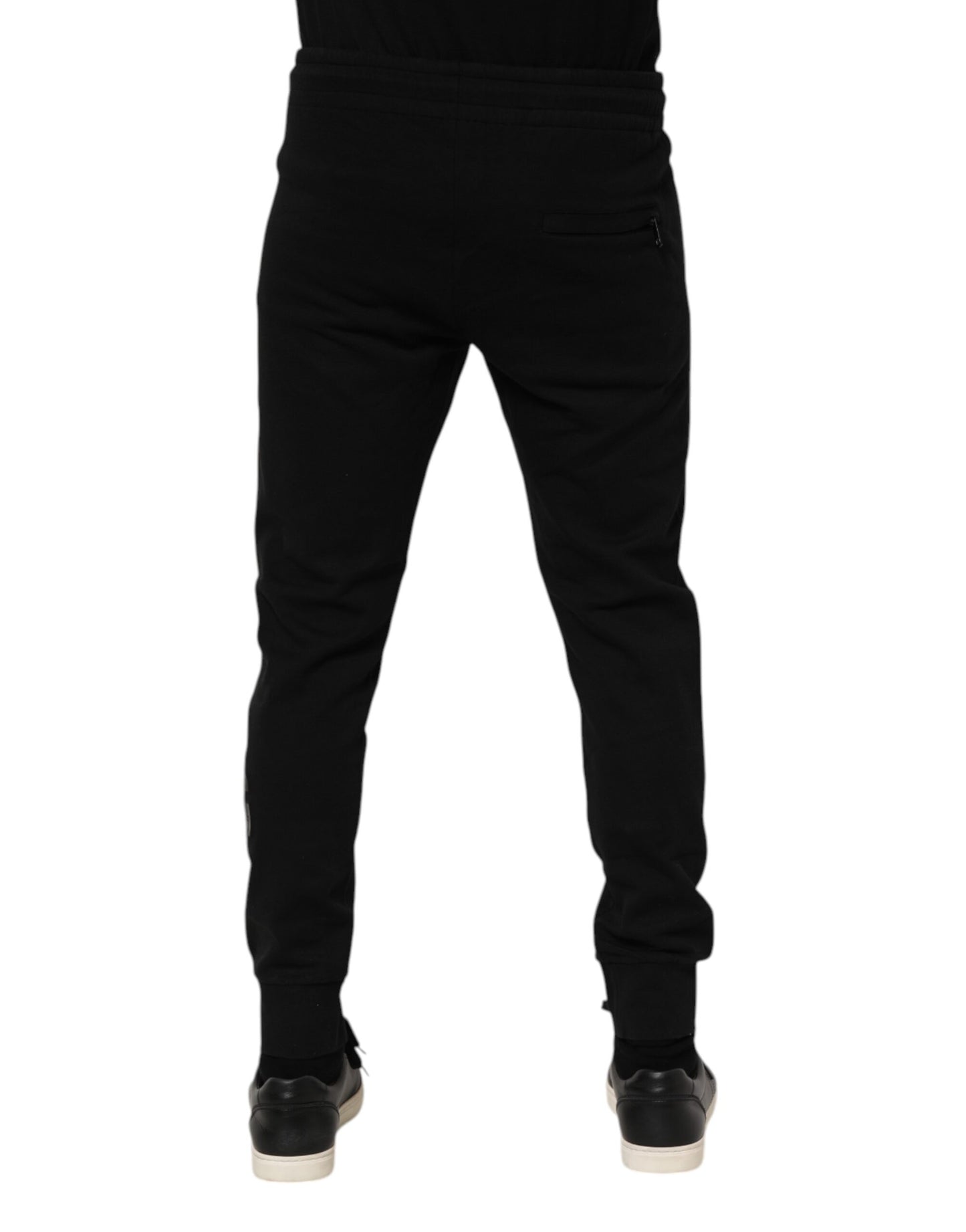 Dolce & Gabbana Schwarze Jogginghose aus Baumwolle für Herren