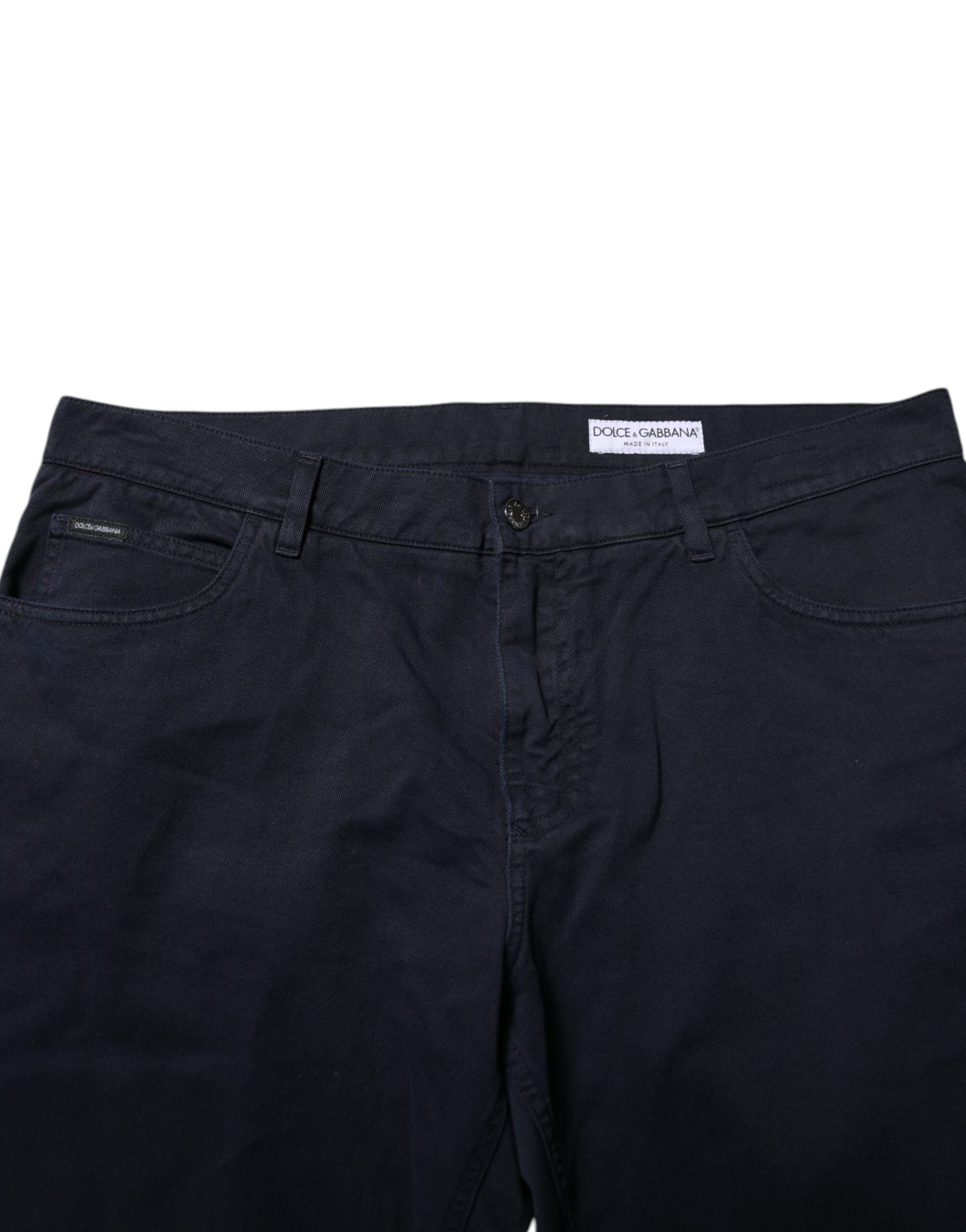 Dolce & Gabbana – Schwarze, schmal zulaufende Jeans aus Baumwolle