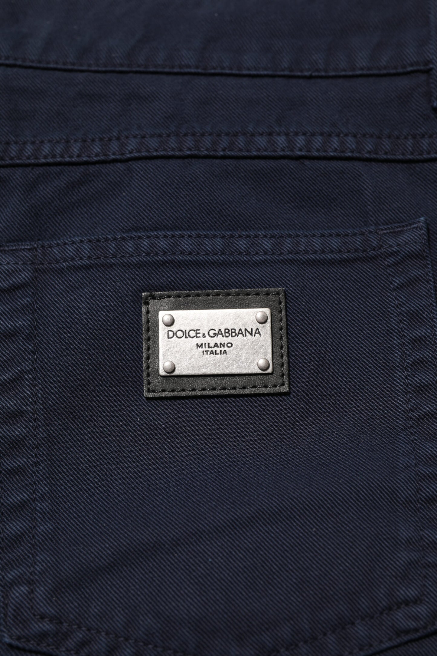 Dolce & Gabbana – Schwarze, schmal zulaufende Jeans aus Baumwolle