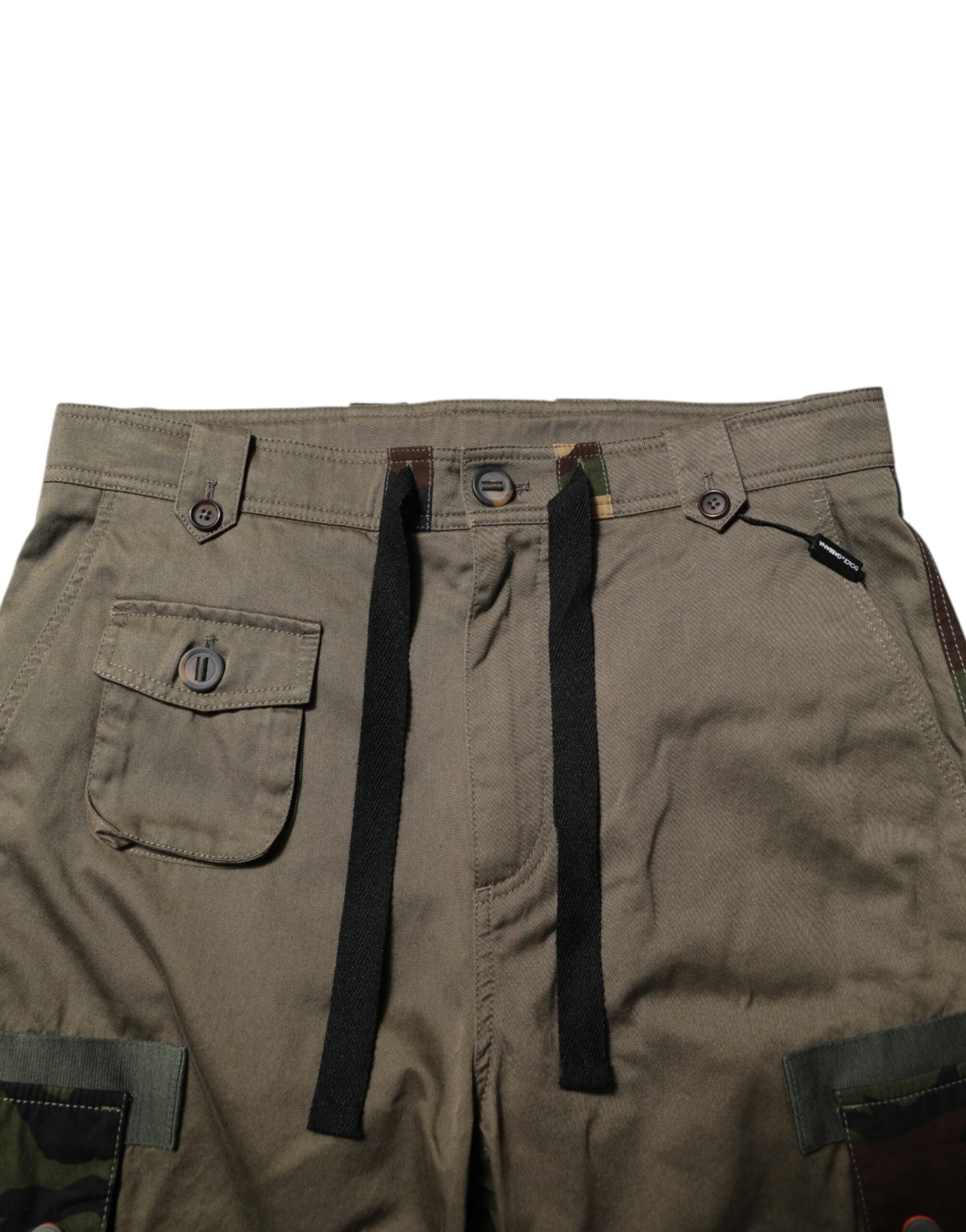 Dolce & Gabbana – Cargohose aus Baumwolle in Camouflage-Optik in Braun