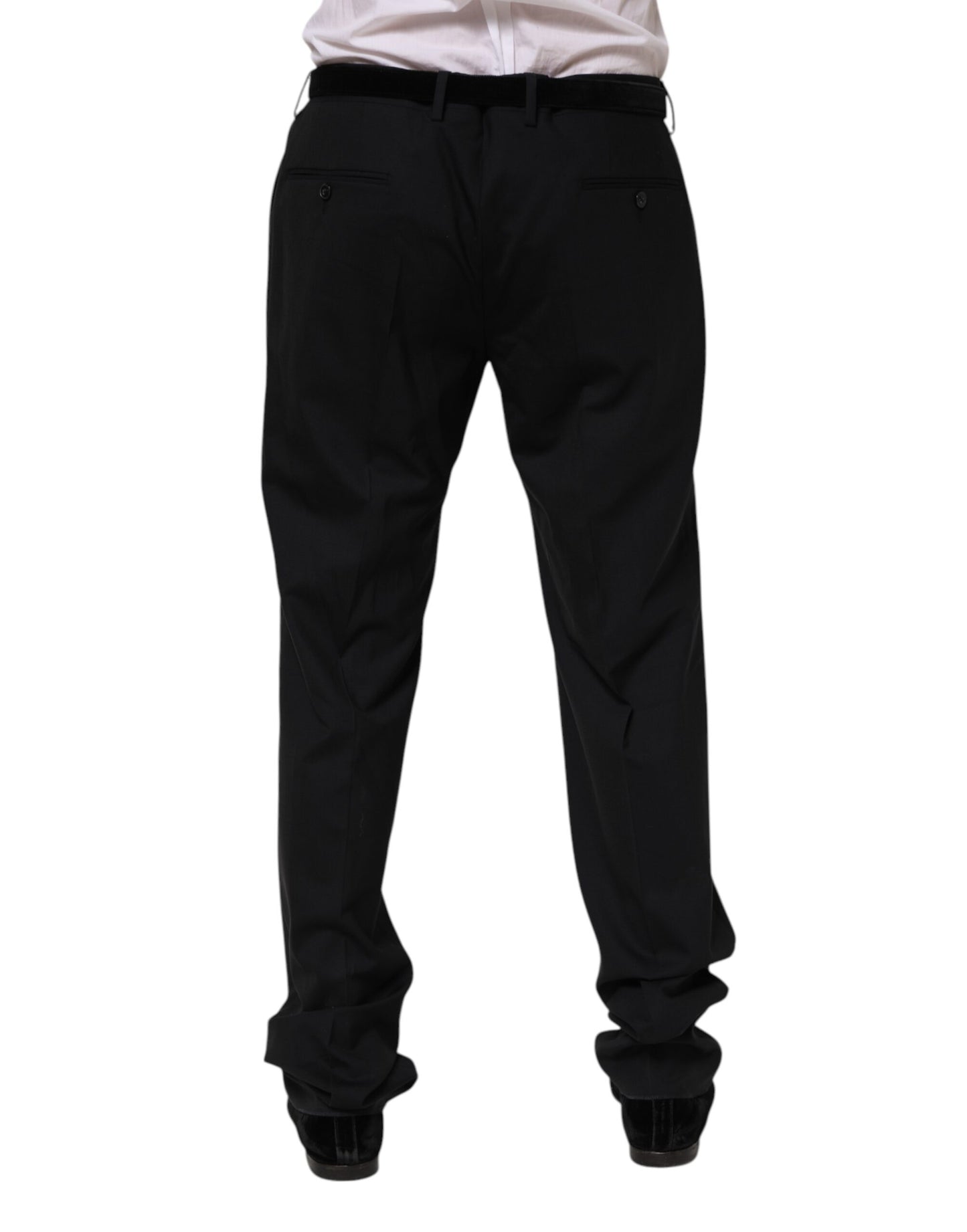Dolce & Gabbana – Schwarze Anzughose aus Wolle