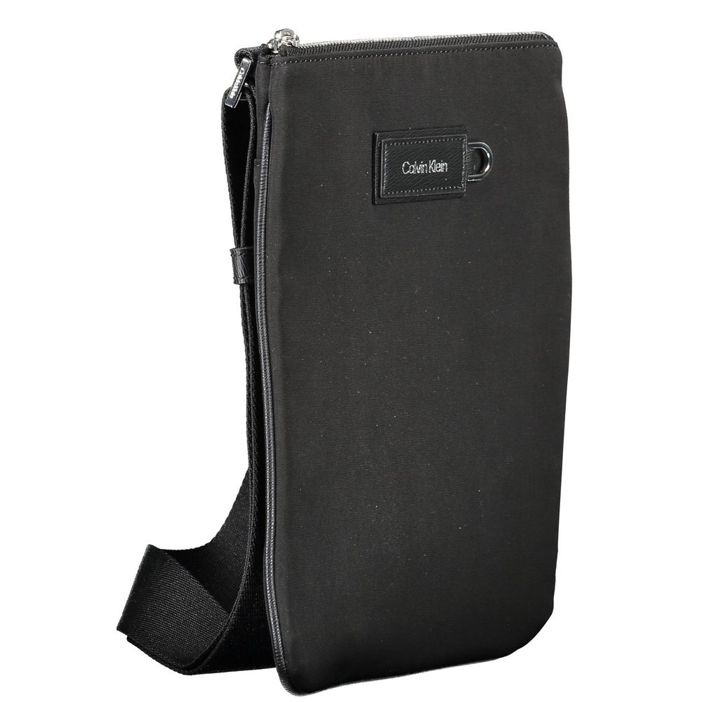 Calvin Klein – Schwarze Polyester-Umhängetasche