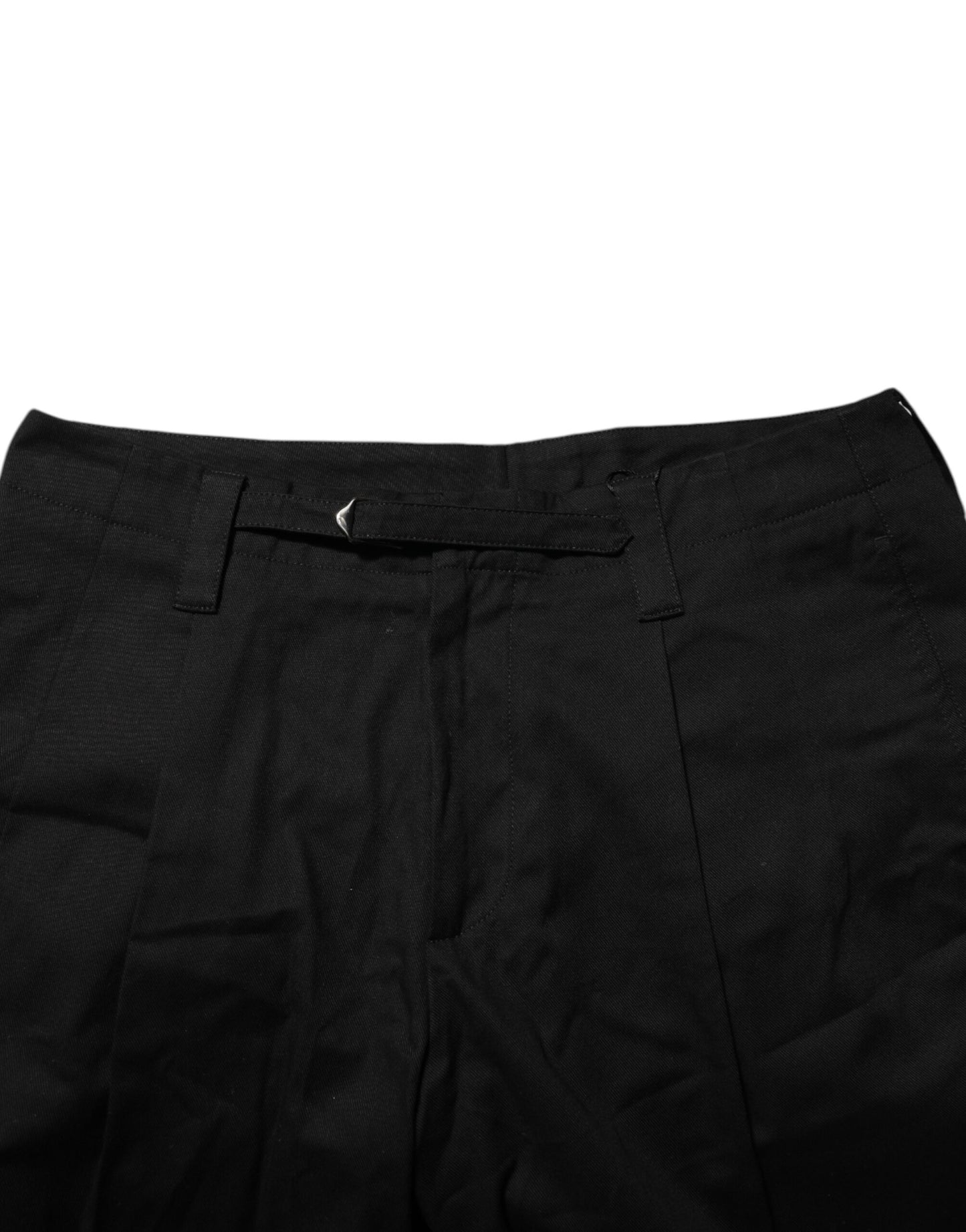 Dolce & Gabbana – Knielange Bermudashorts aus schwarzer Baumwolle für Herren