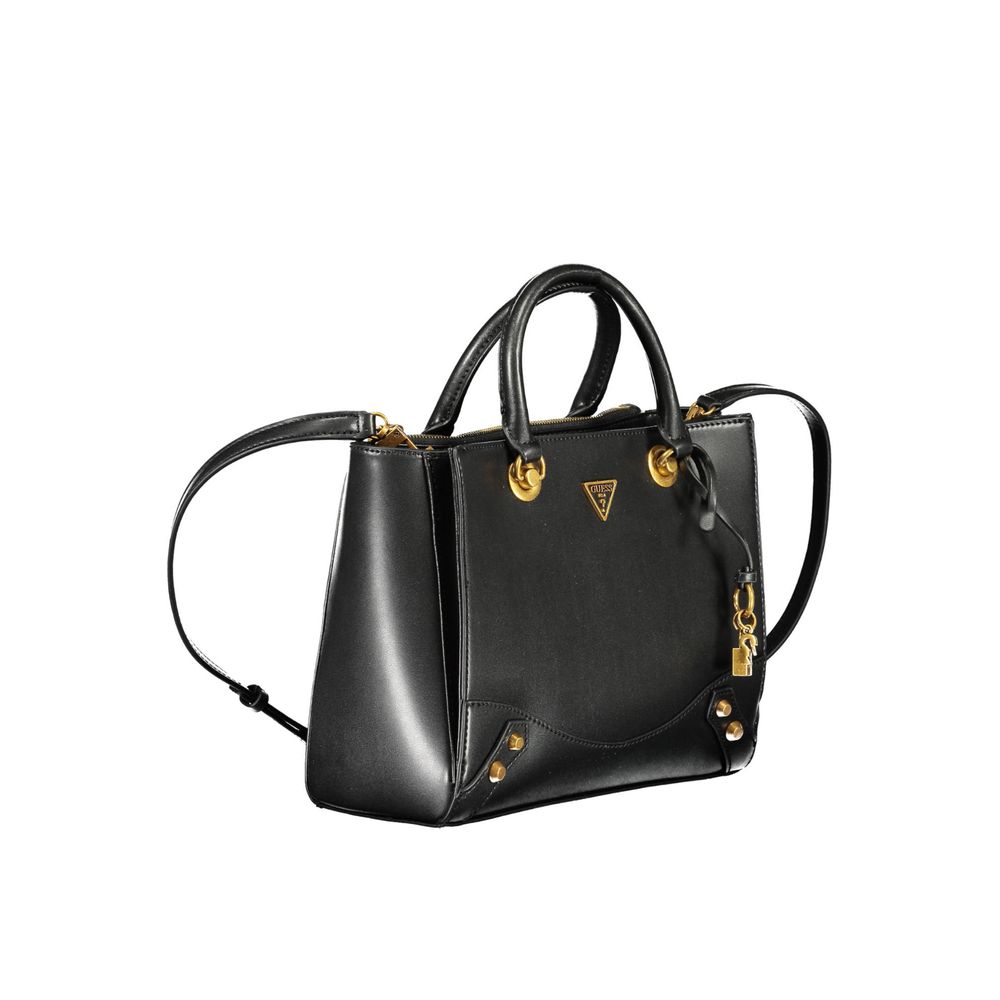 Guess Jeans – Schwarze Polyethylen-Handtasche