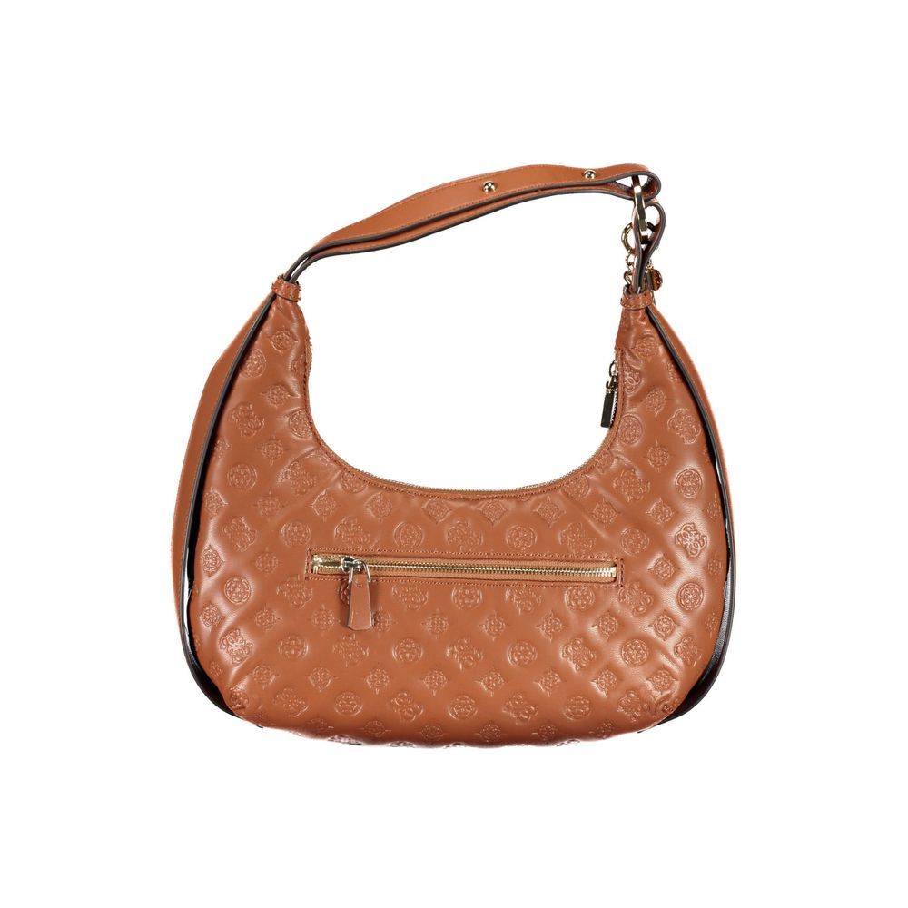 Guess Jeans – Braune Polyethylen-Handtasche