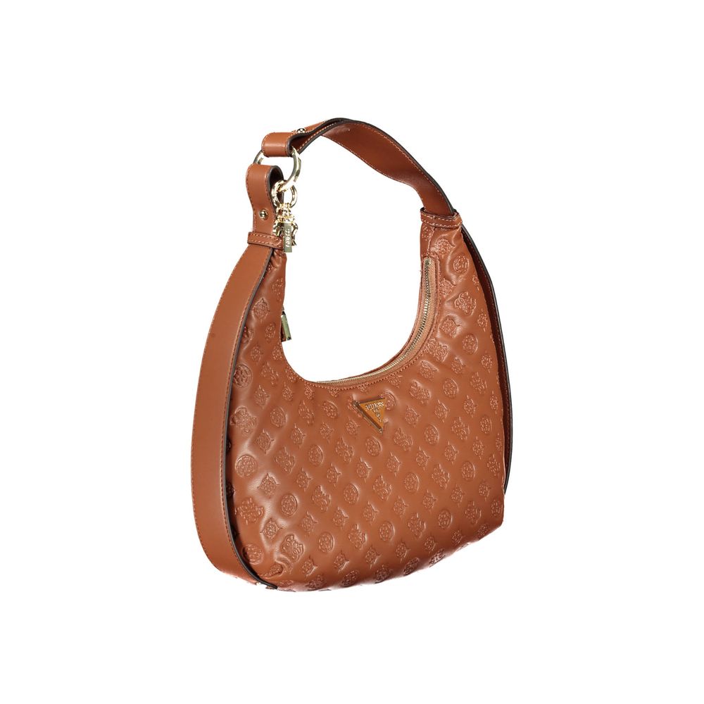 Guess Jeans – Braune Polyethylen-Handtasche