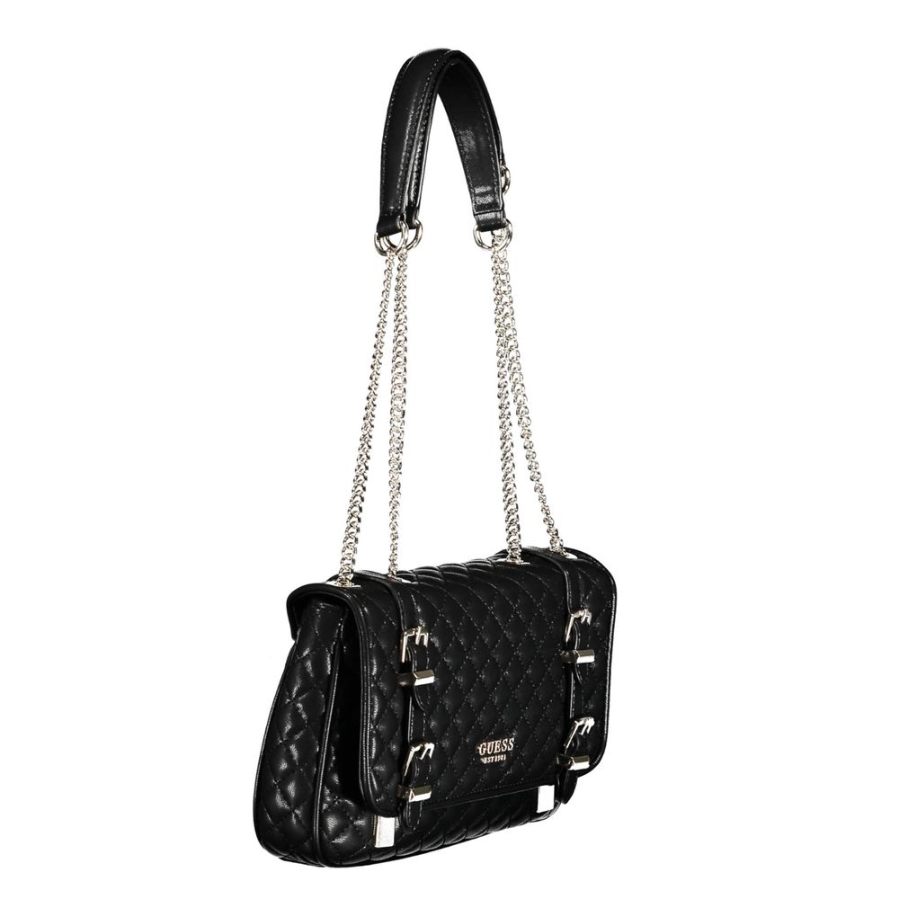 Guess Jeans – Schwarze Polyethylen-Handtasche
