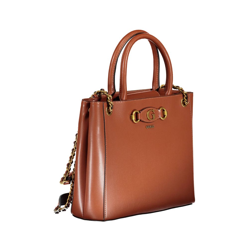 Guess Jeans – Braune Polyethylen-Handtasche