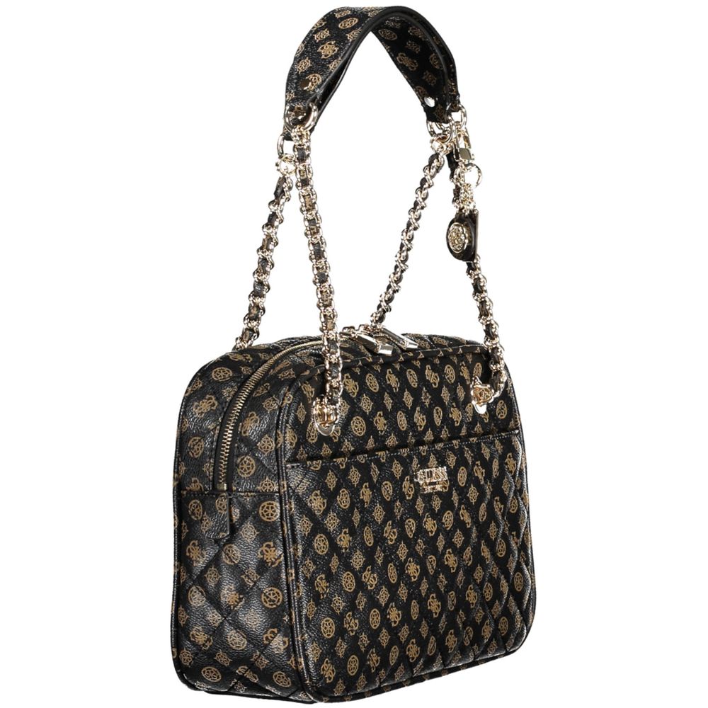 Guess Jeans – Braune Polyethylen-Handtasche