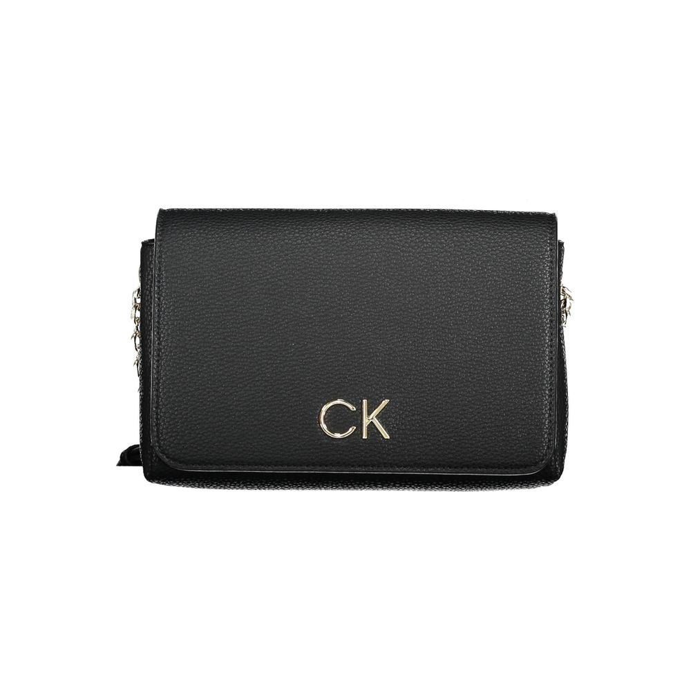 Calvin Klein Schwarze Polyester-Handtasche