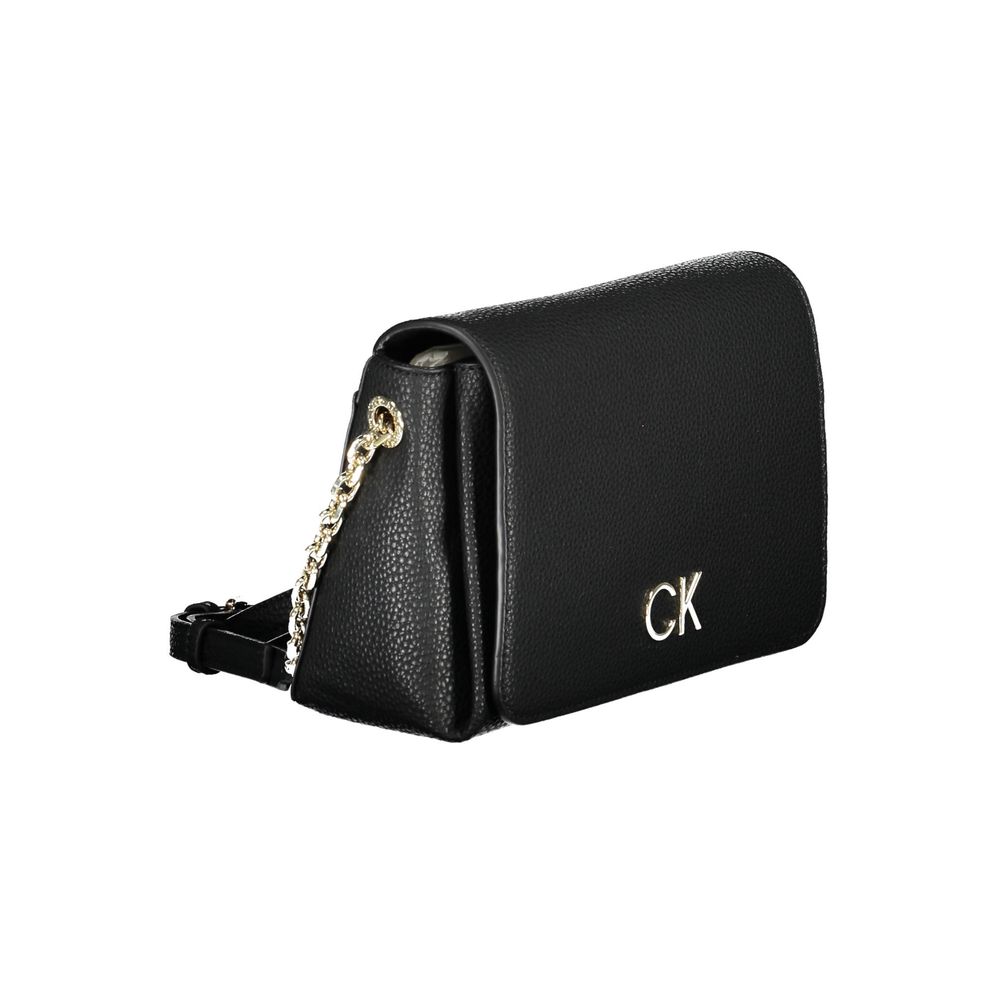 Calvin Klein Schwarze Polyester-Handtasche