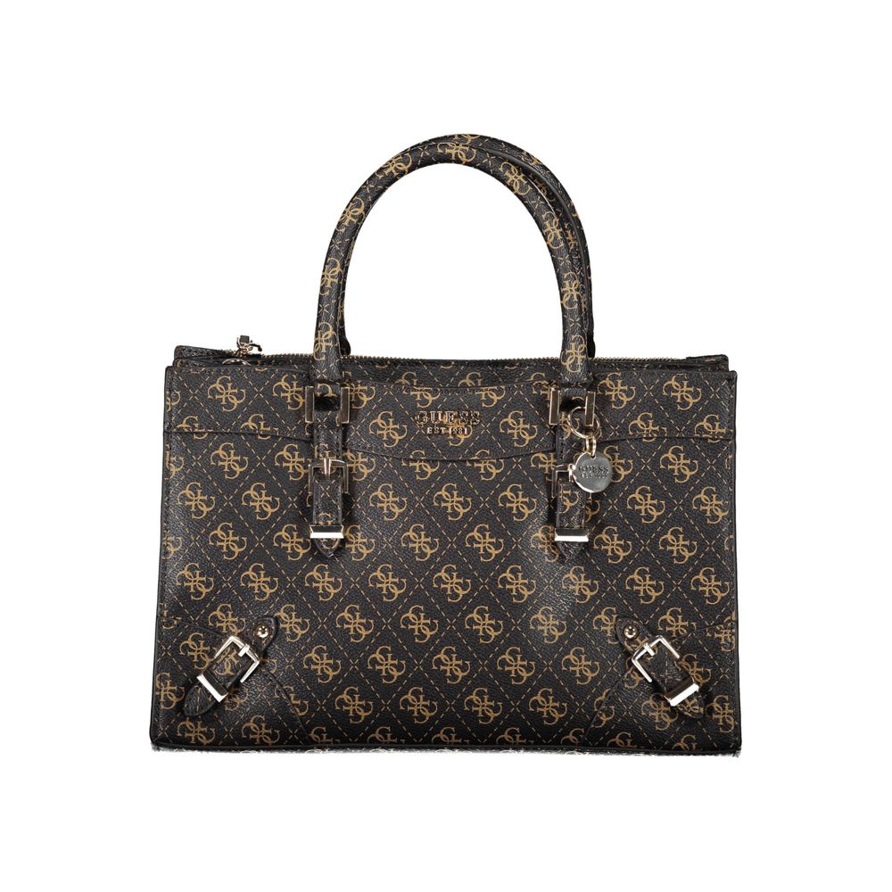 Guess Jeans – Braune Polyethylen-Handtasche