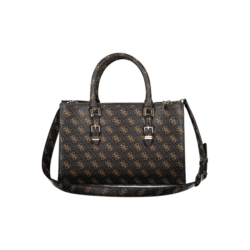 Guess Jeans – Braune Polyethylen-Handtasche