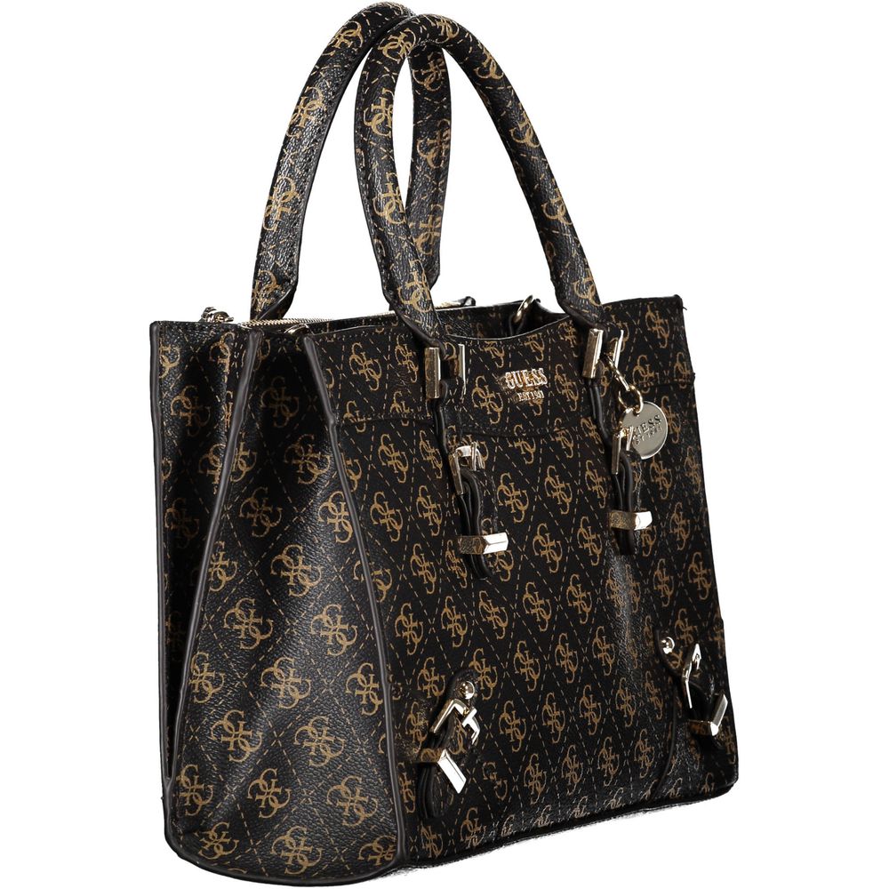 Guess Jeans – Braune Polyethylen-Handtasche