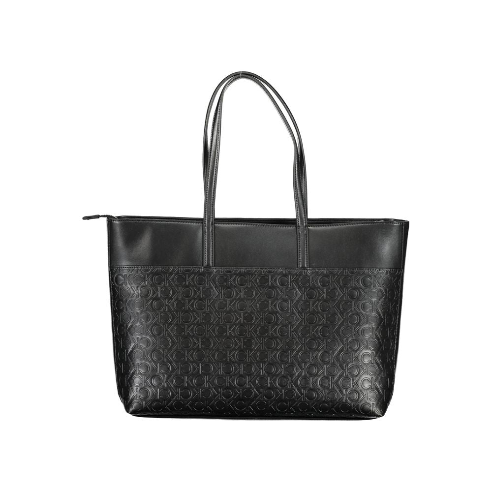 Calvin Klein Schwarze Polyester-Handtasche