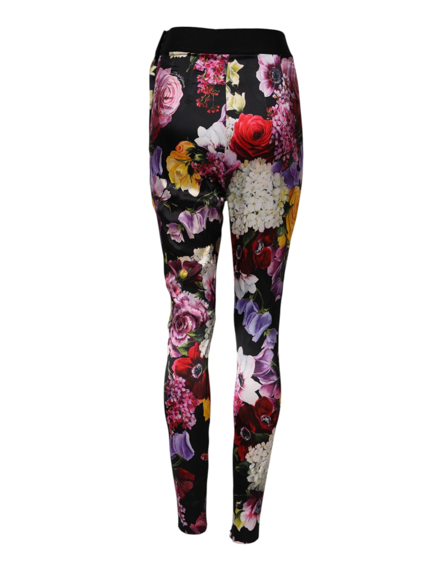 Dolce & Gabbana – Leggings mit mehrfarbigem Blumenmuster und Stretchbund