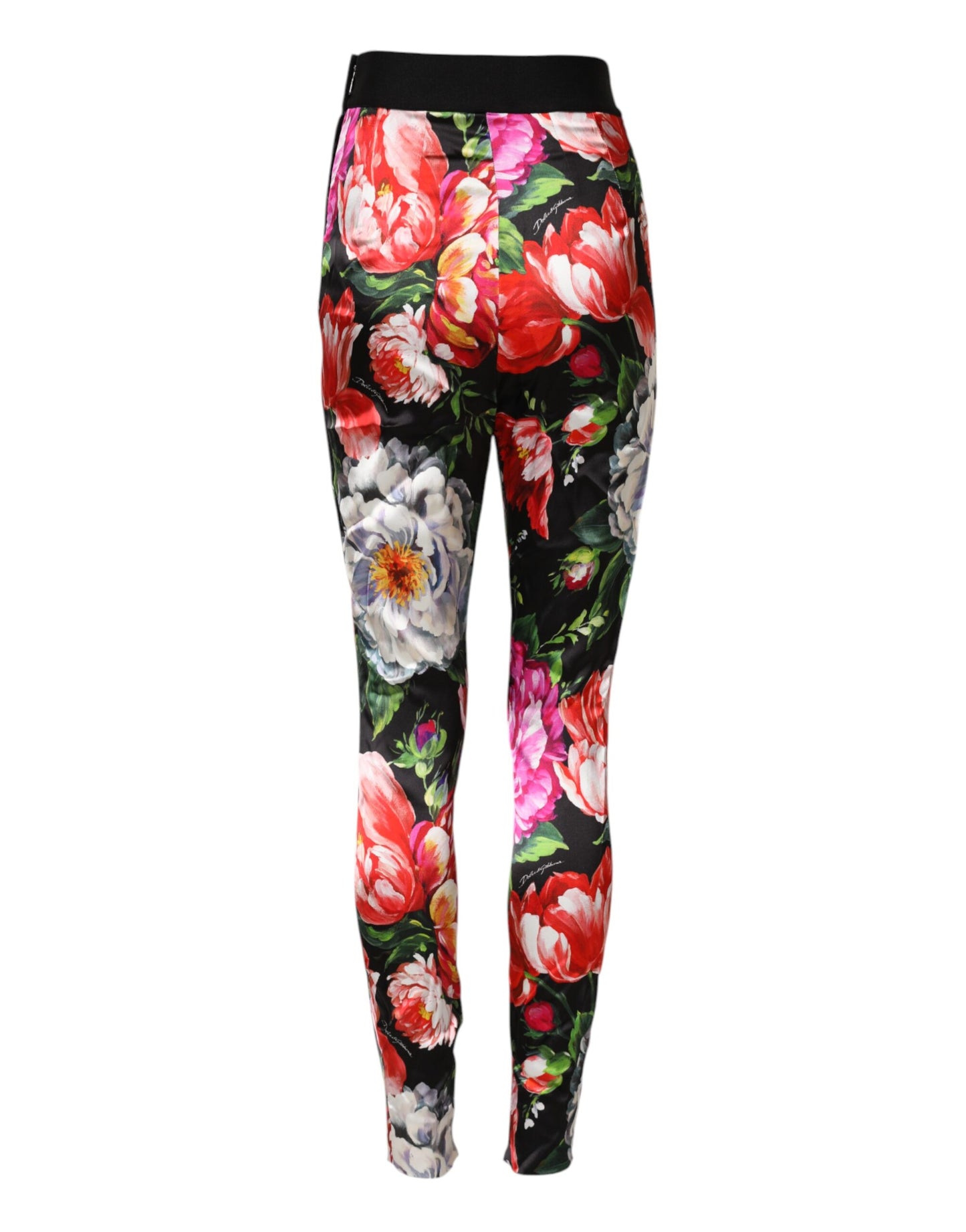 Dolce & Gabbana – Leggings mit mehrfarbigem Blumenmuster und Stretchbund