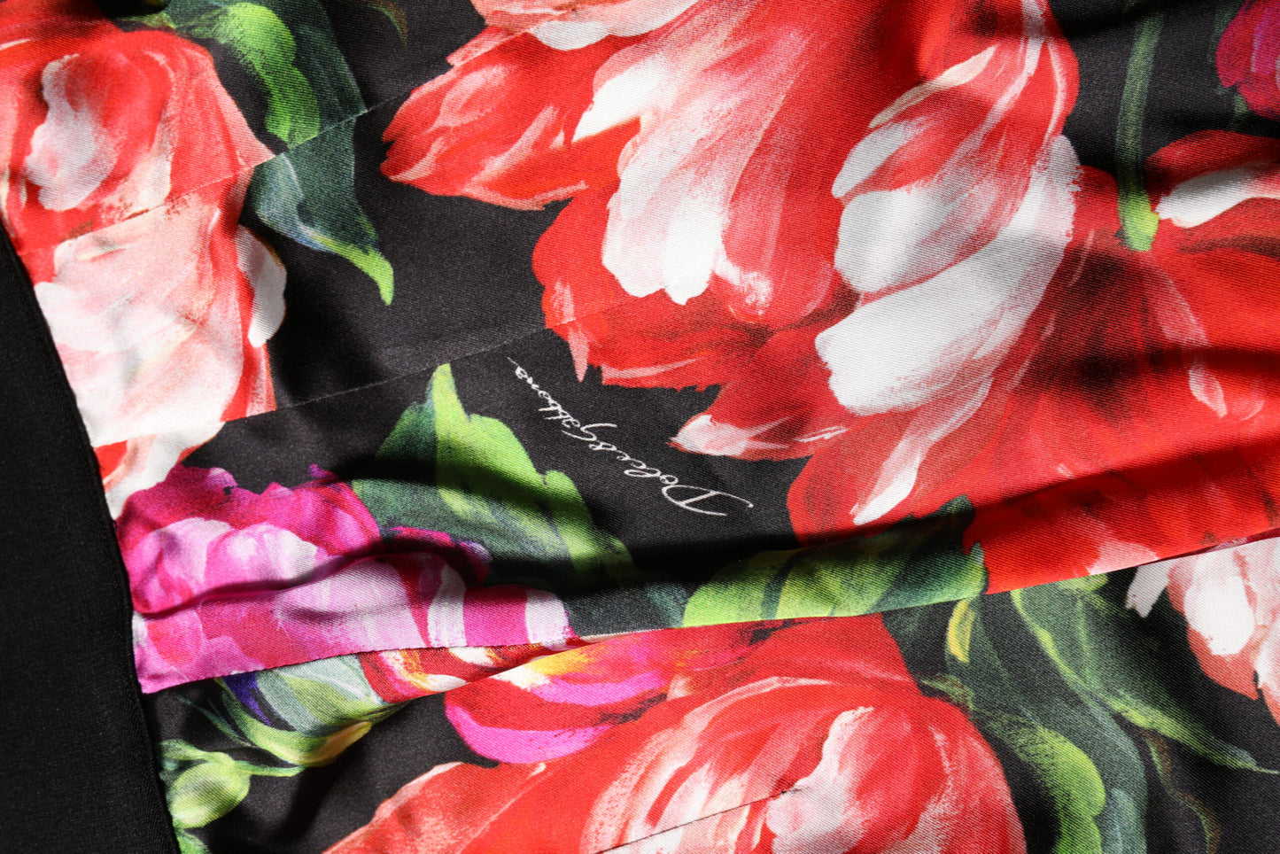 Dolce & Gabbana – Leggings mit mehrfarbigem Blumenmuster und Stretchbund