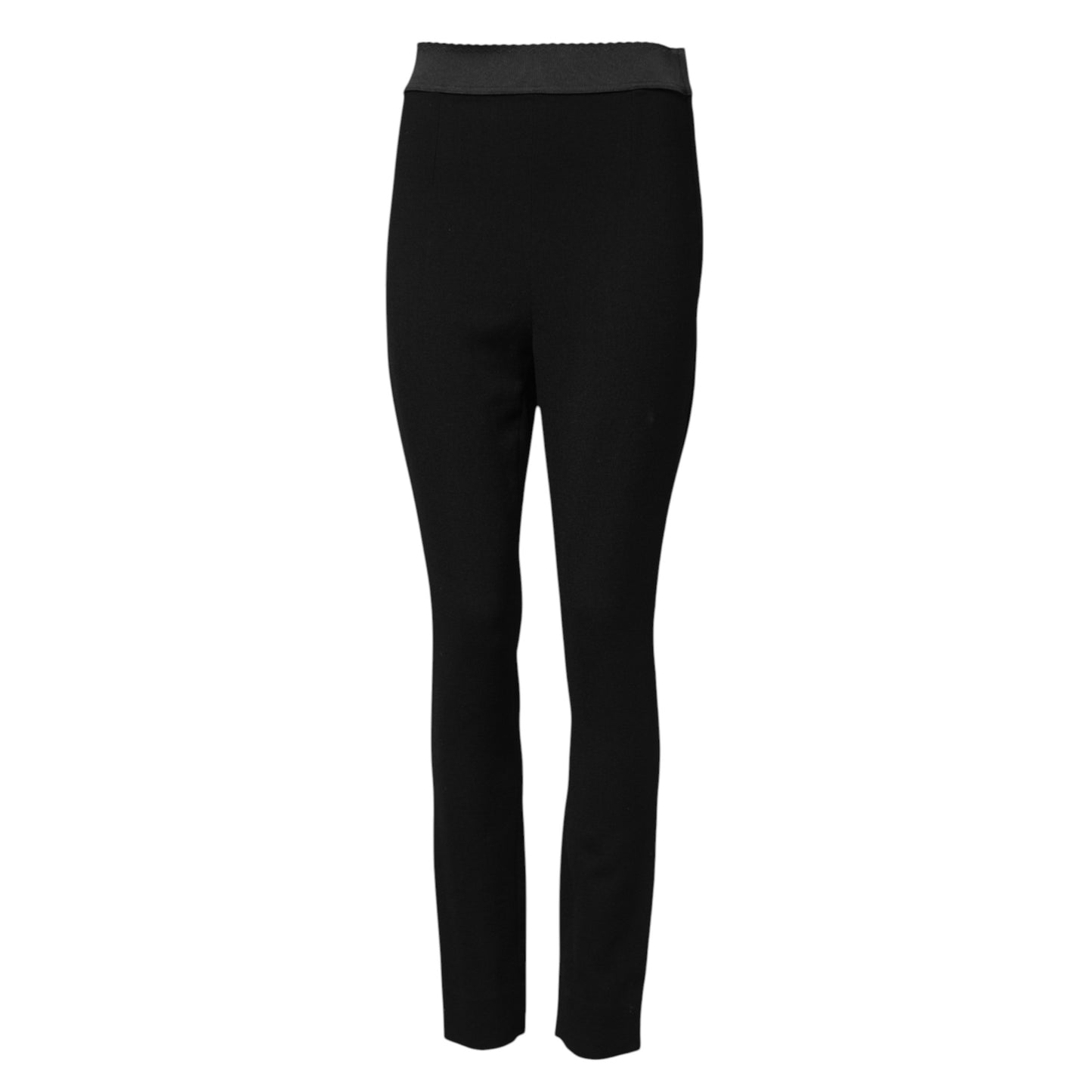 Dolce & Gabbana Schwarze Wollleggings mit Stretch