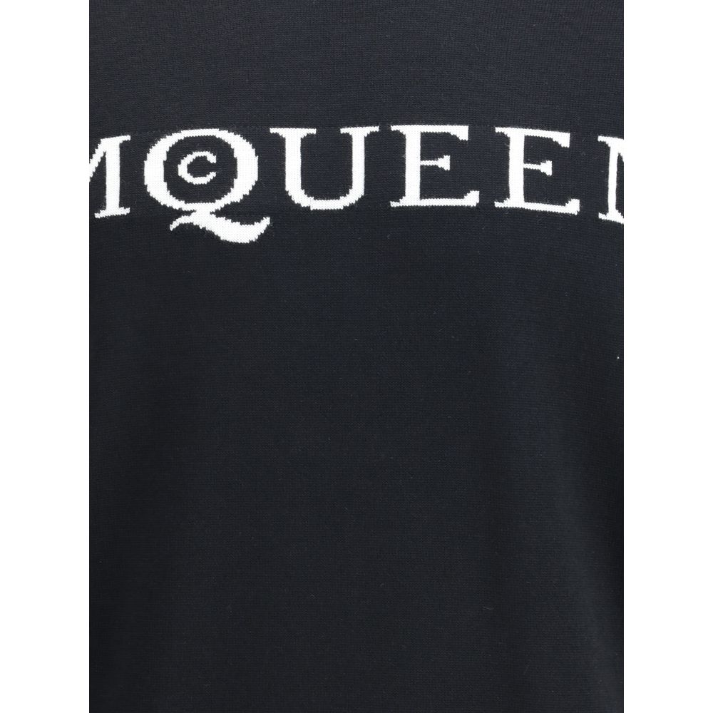 Alexander McQueen Wollpullover mit Logo