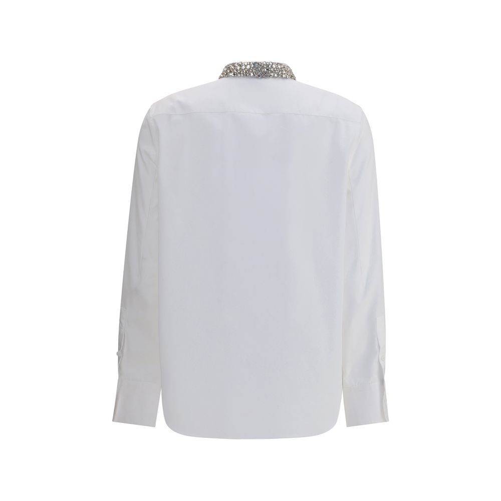Alexander McQueen Hemd mit verziertem Kragen