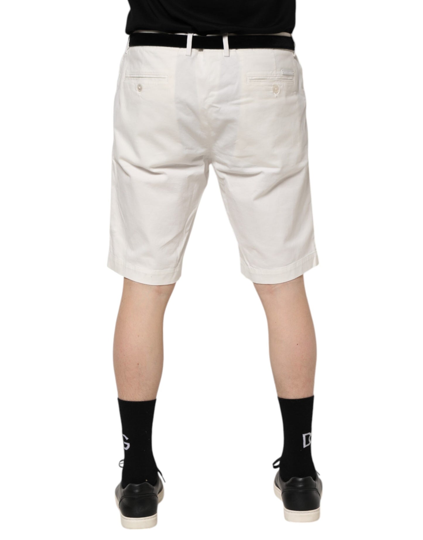 Dolce & Gabbana Weiße Chinos aus Baumwollstretch für Herren