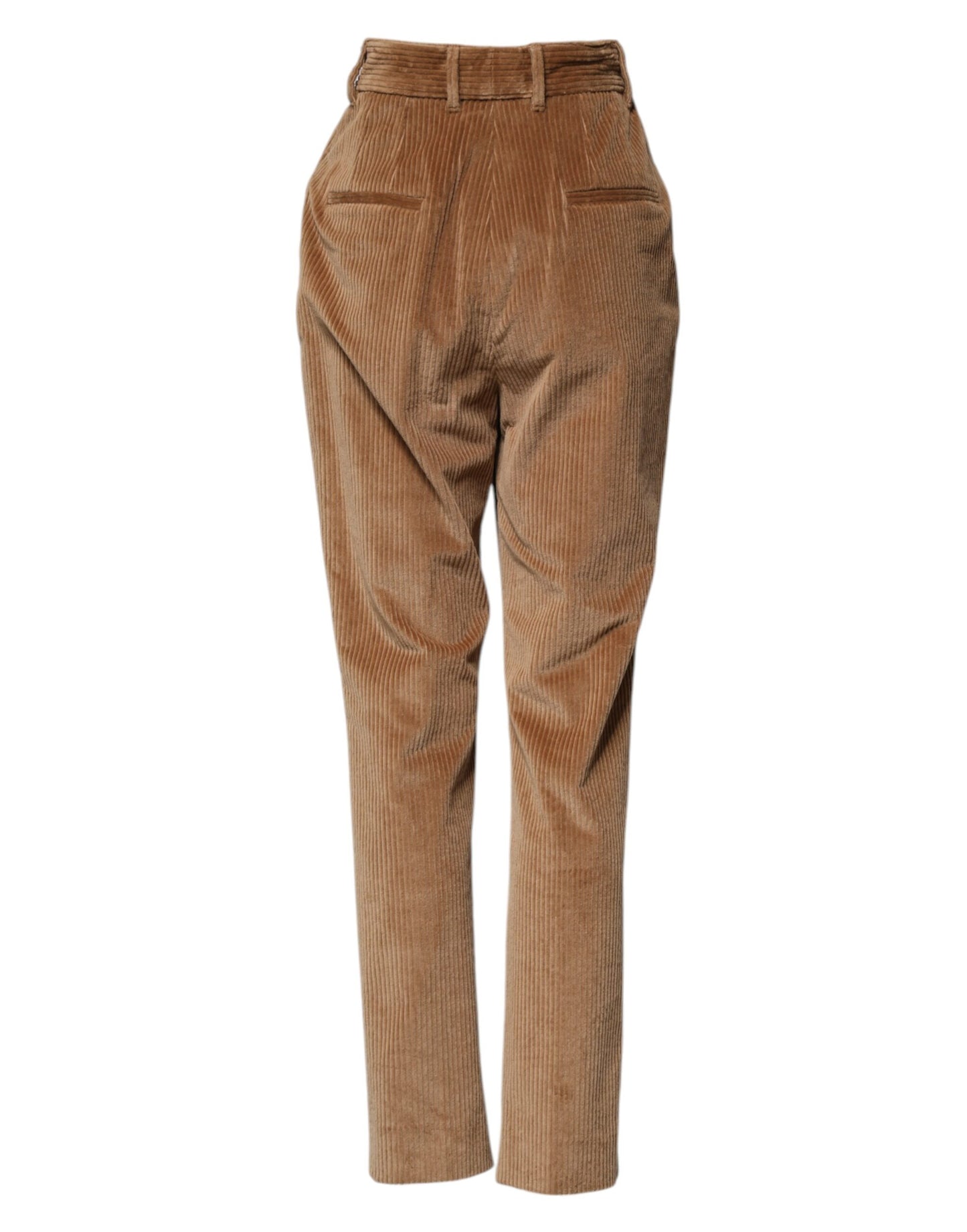 Dolce & Gabbana – Karottenhose aus braunem Baumwollcord