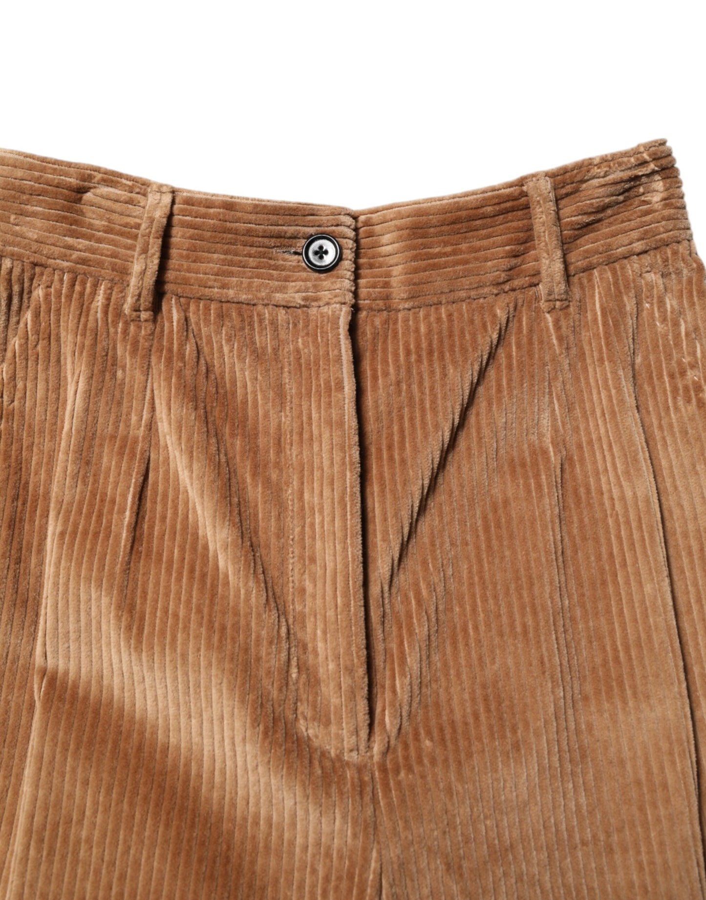 Dolce & Gabbana – Karottenhose aus braunem Baumwollcord