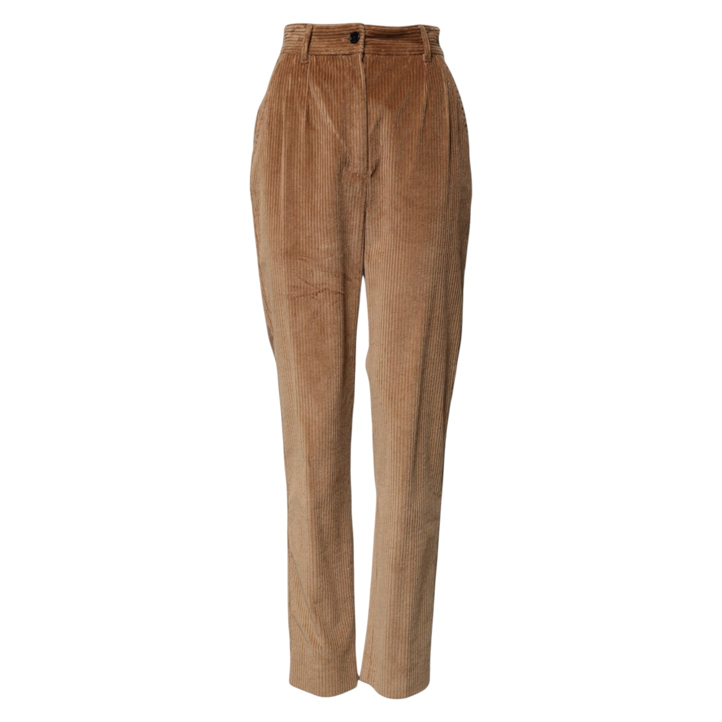 Dolce & Gabbana – Karottenhose aus braunem Baumwollcord