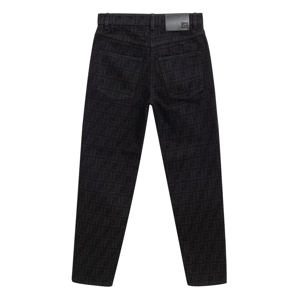 Fendi Schwarze Baumwolljeans