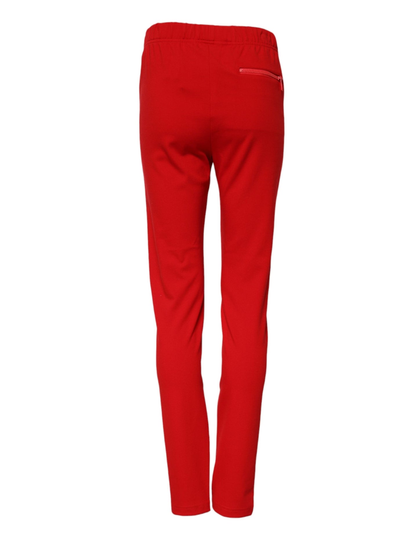 Dolce & Gabbana, rote Slim-Fit-Hose mit mittlerer Taille