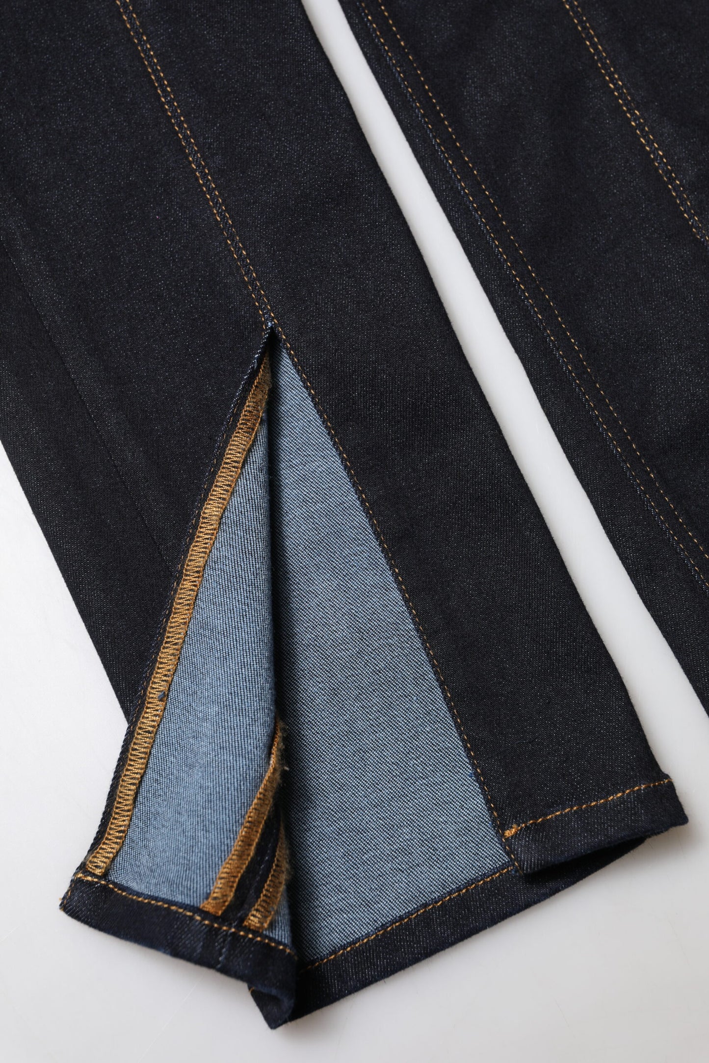 Dolce & Gabbana – Blaue Skinny-Jeans aus Baumwolle mit hoher Taille