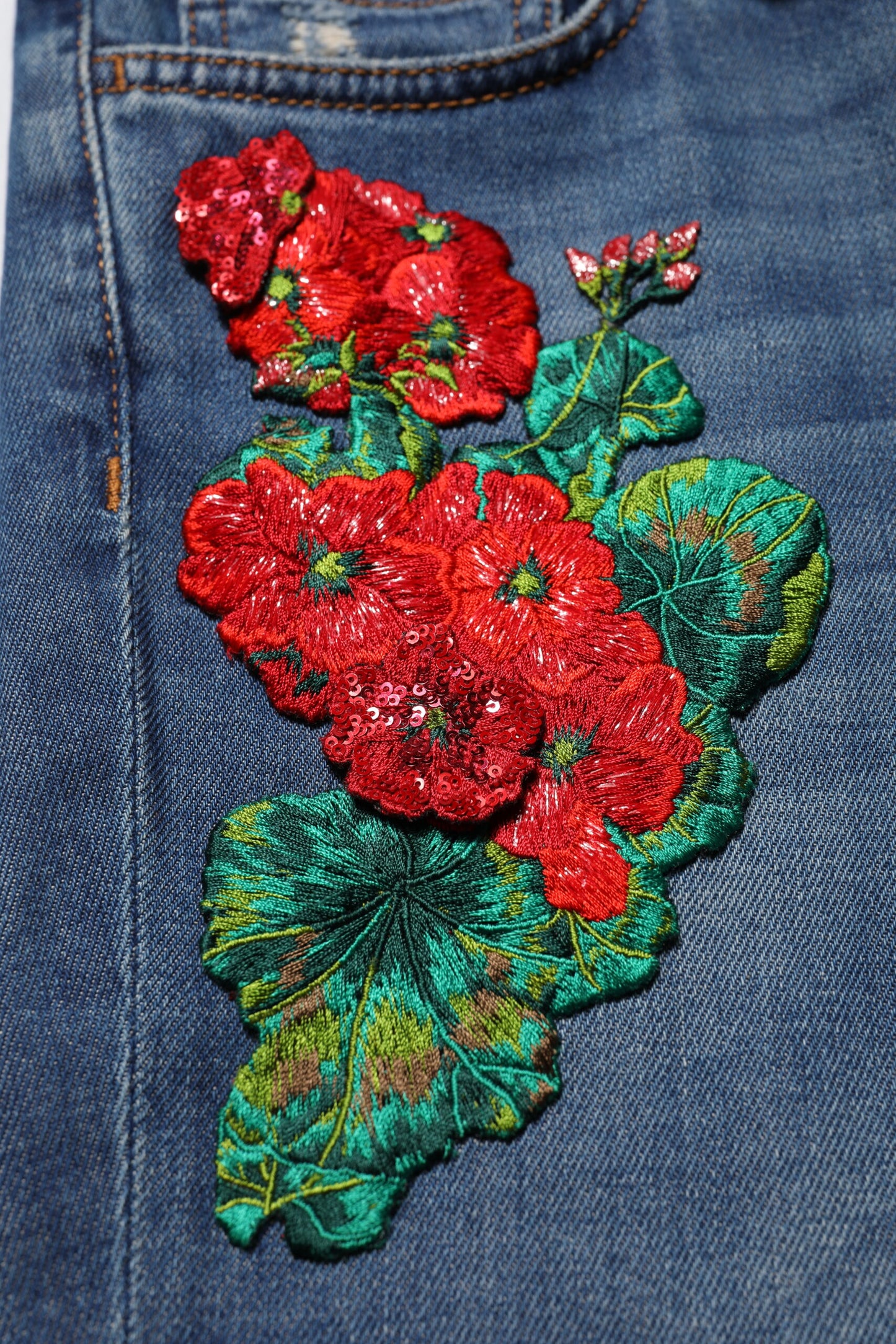 Dolce & Gabbana – Blaue Skinny-Jeans aus Baumwolle mit niedriger Taille