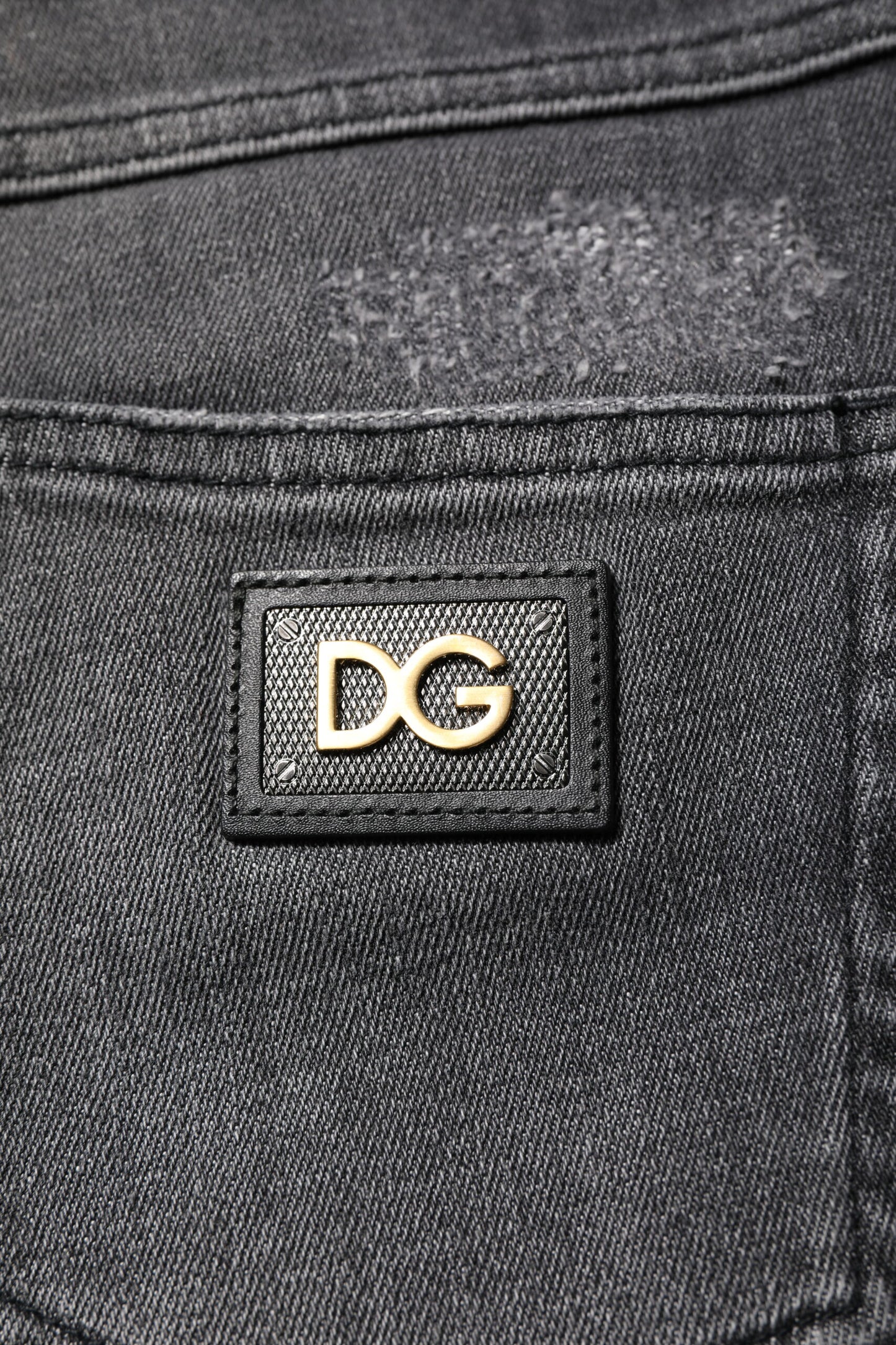 Dolce & Gabbana Dunkelgraue Skinny-Jeans AUDREY aus Baumwolle