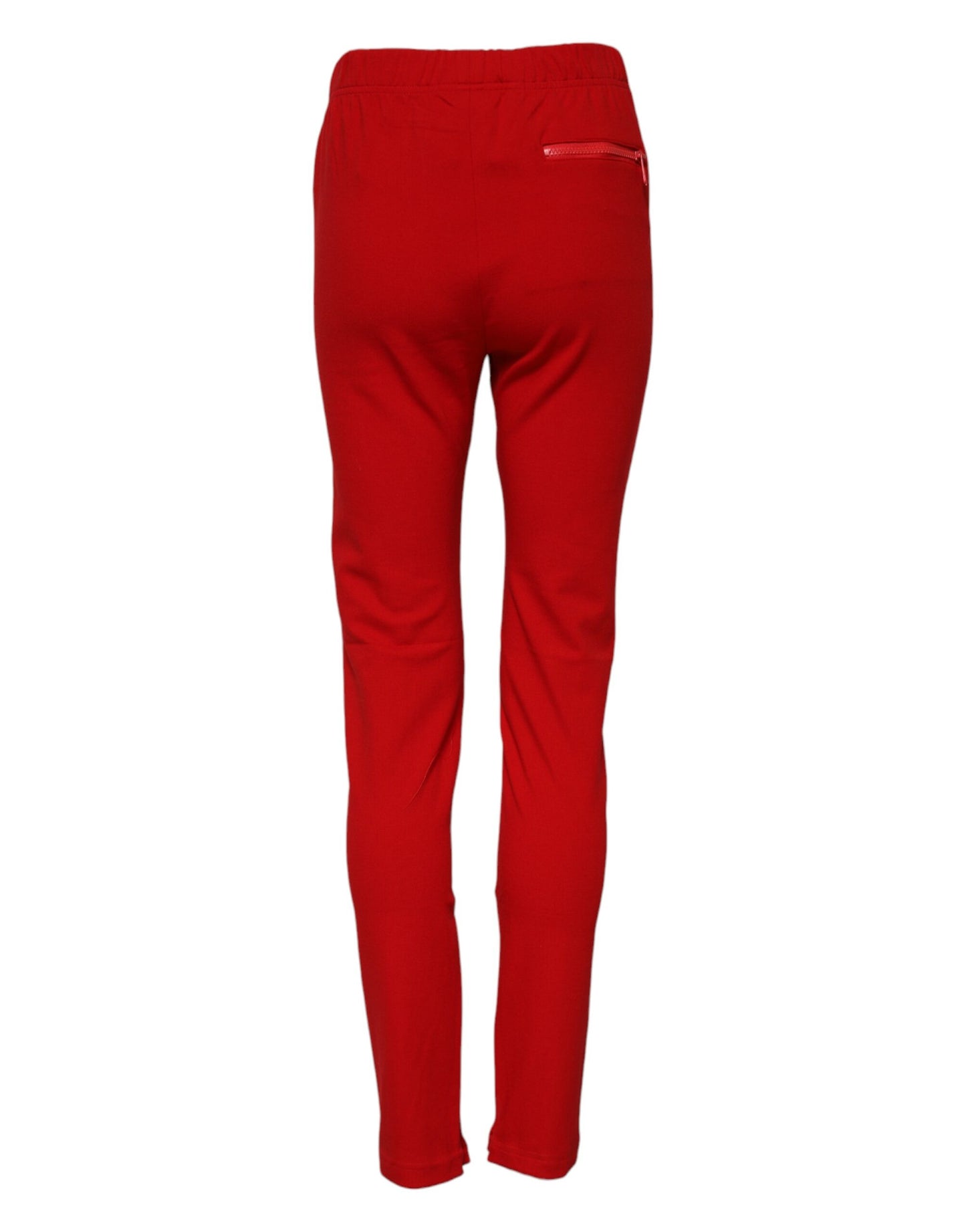 Dolce & Gabbana, rote Slim-Fit-Hose mit mittlerer Taille