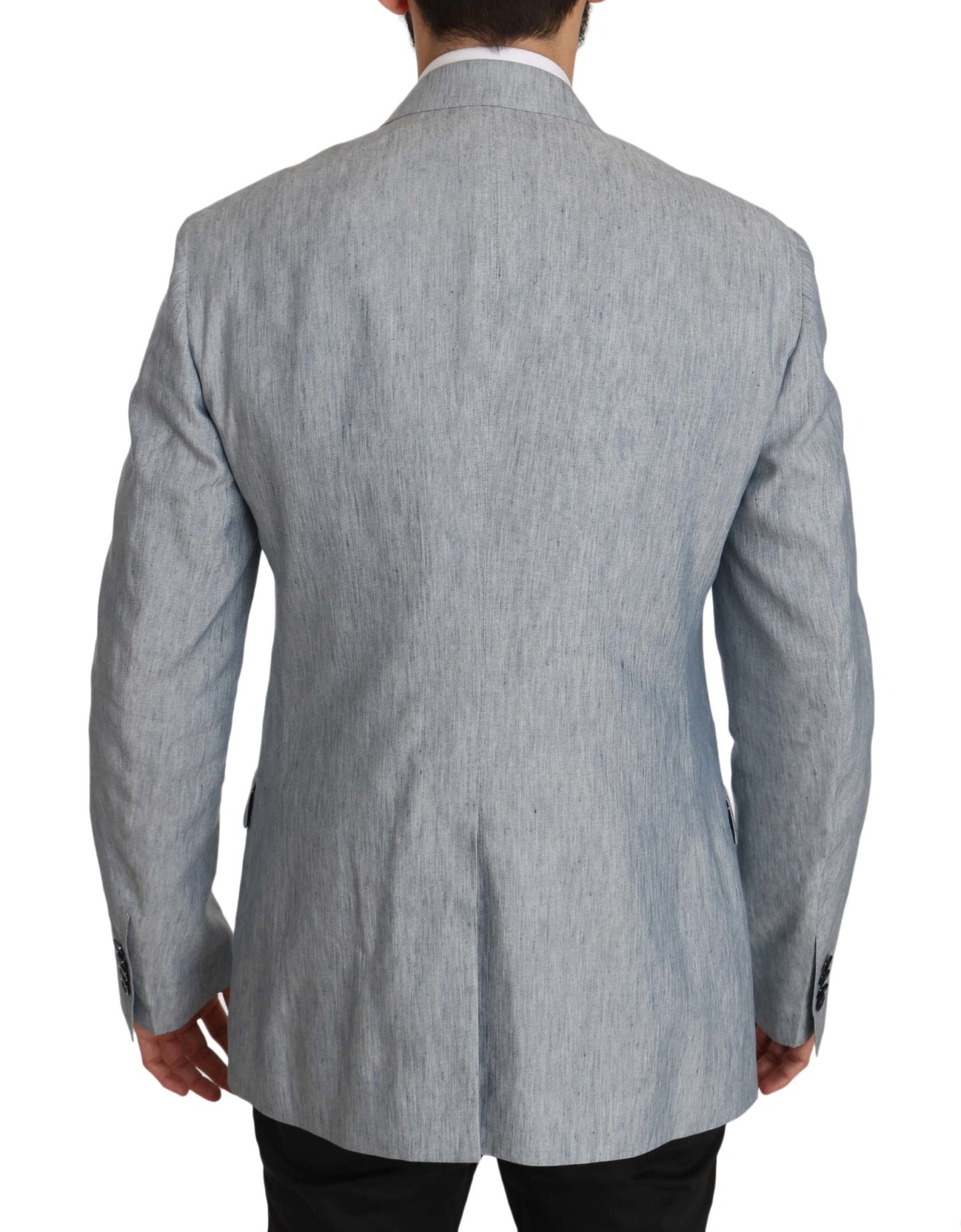 Dolce & Gabbana Blauer Flachs NAPOLI Jacke Mantel Blazer